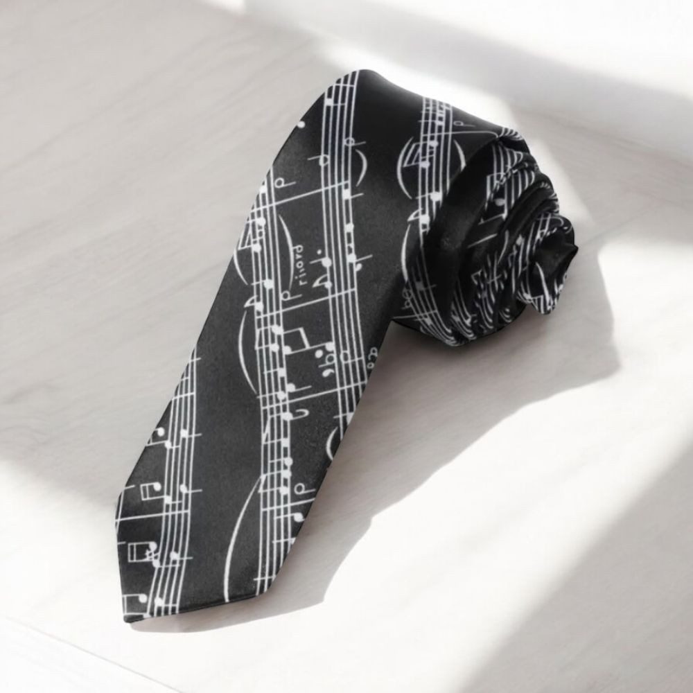 mugesh Krawatte Krawatte Notenzeilen für Musiker günstig online kaufen