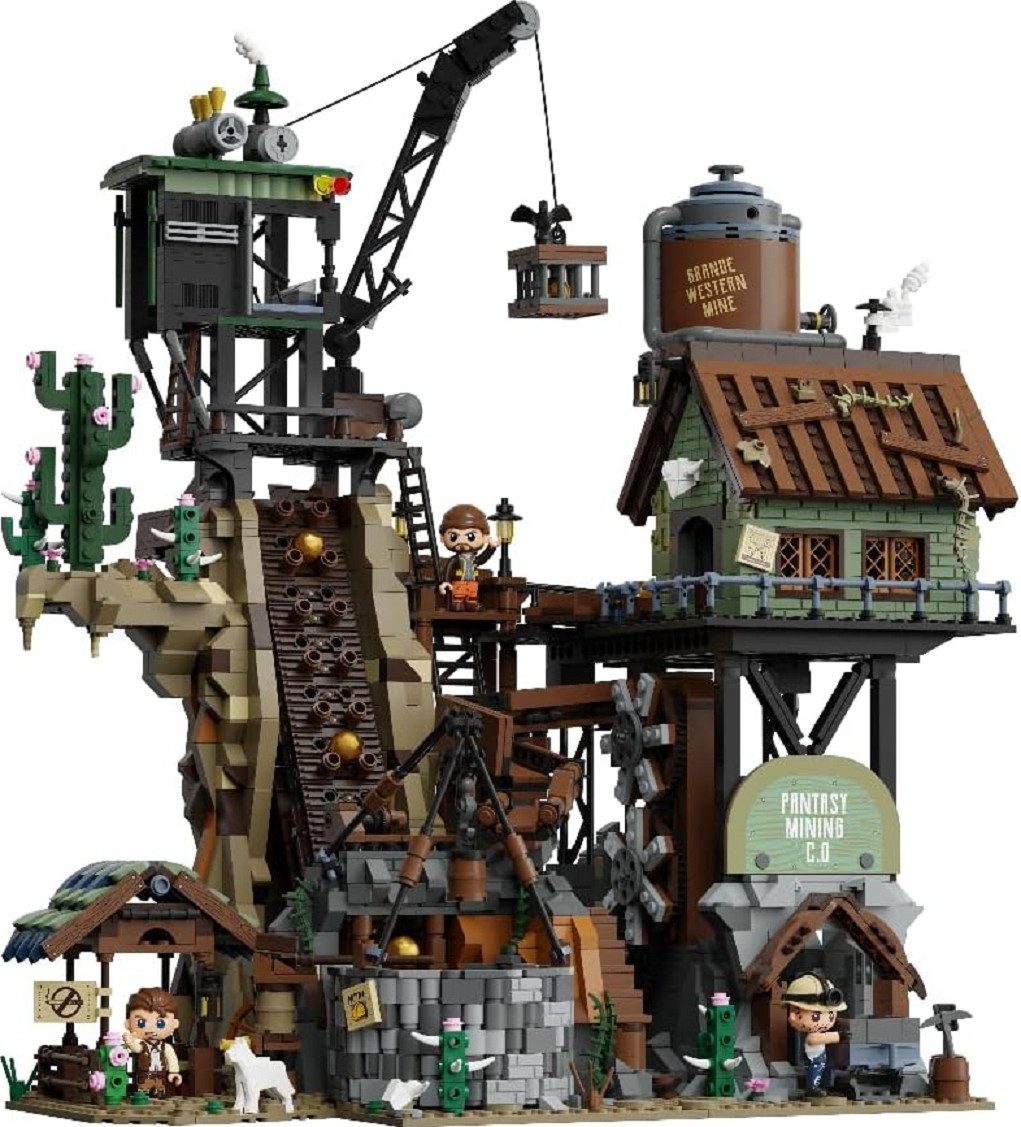 Pantasy Pantasy 85025 Western Goldmine 2.990 Teile Klemmbausteine Konstruktions-Spielset, (2990 St)