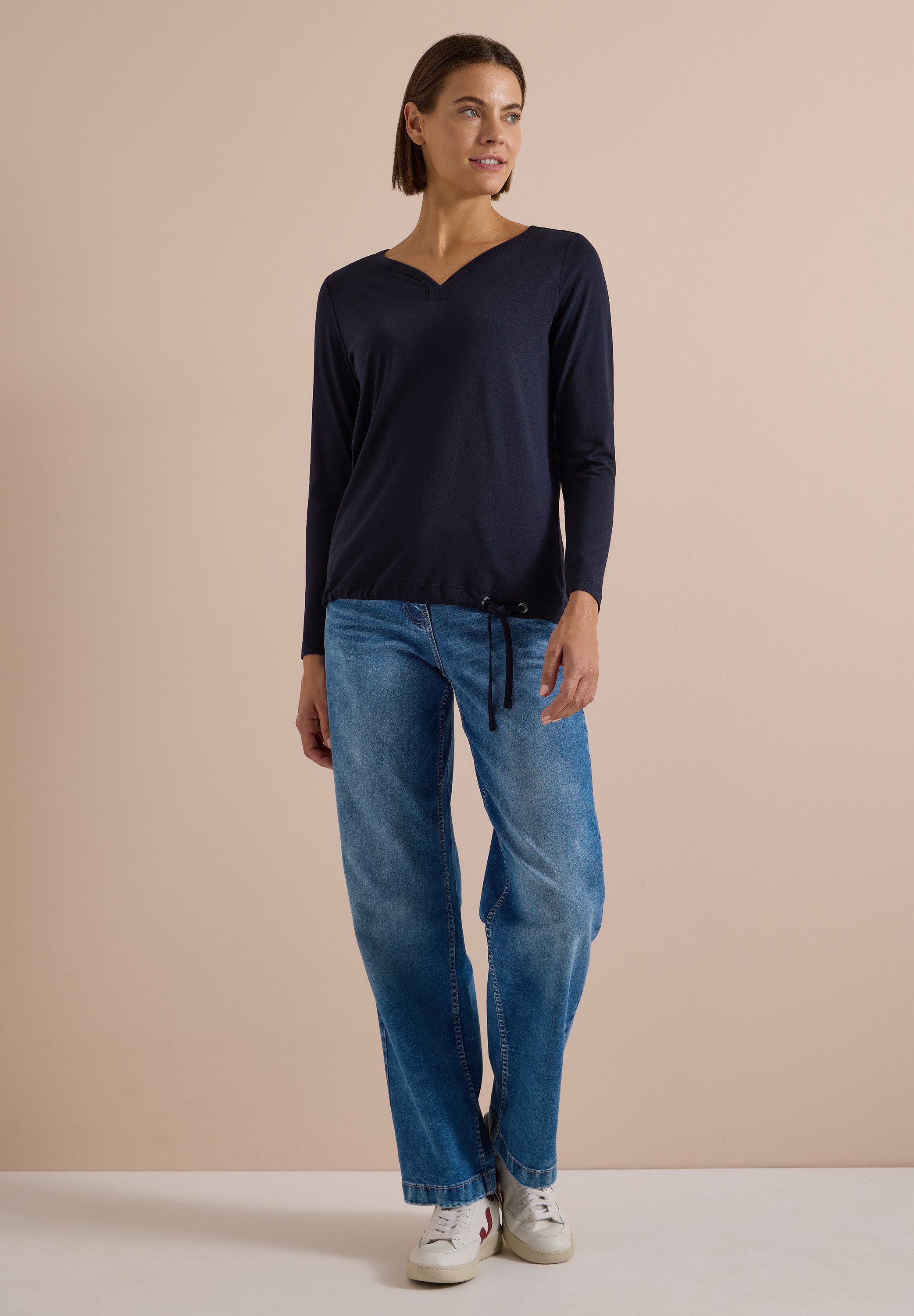 CECIL Langarmshirt mit Tunnelzug am Saum – Bild 3 von 5