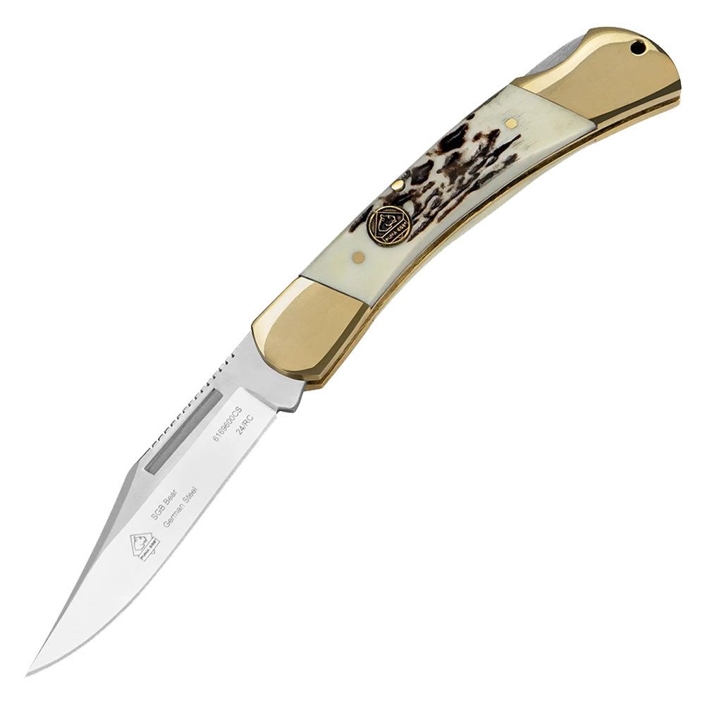 Puma Messer Taschenmesser PUMASGB Bear, Commando Stag - Taschenmesser
