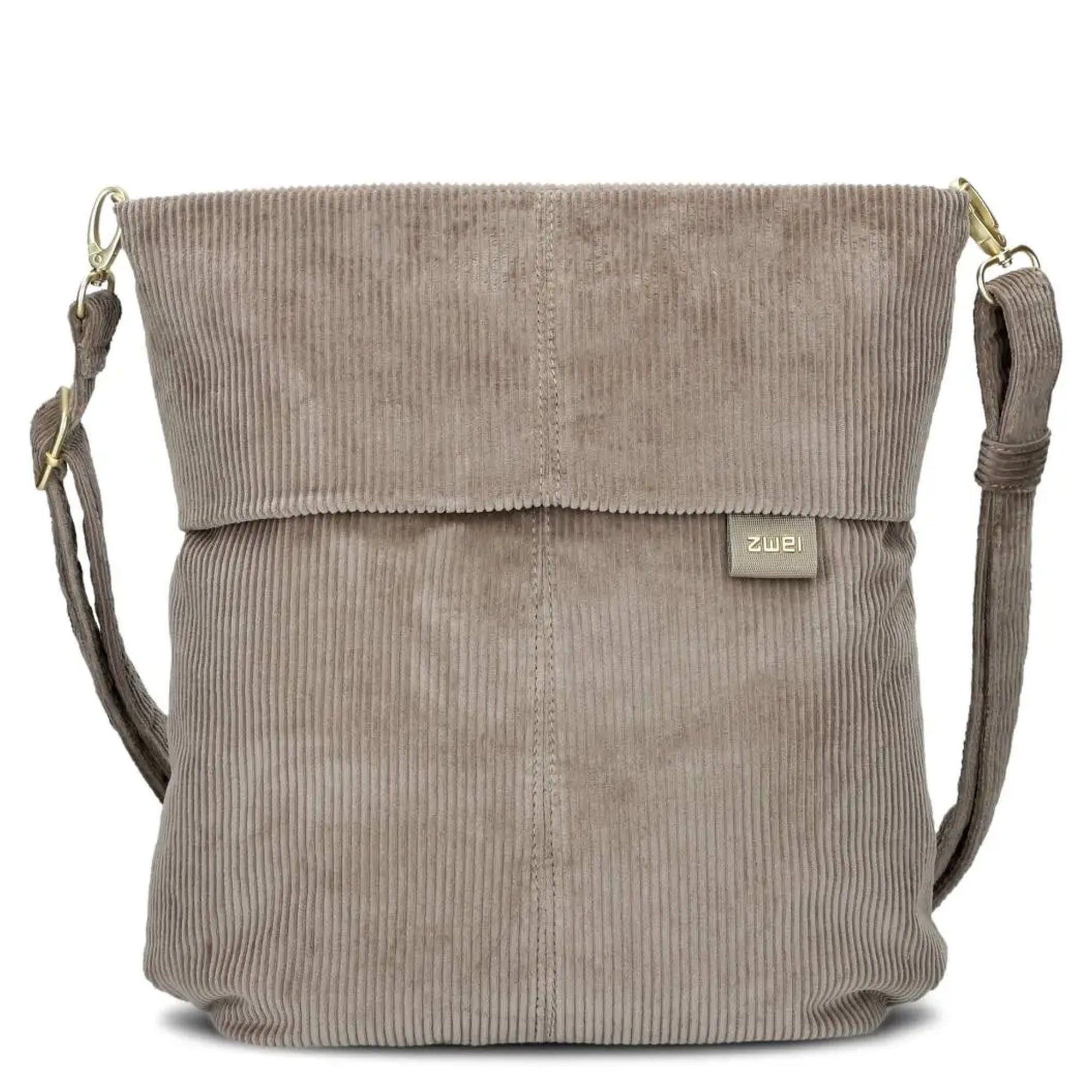 Zwei Umhängetasche Mademoiselle M12 - Schultertasche 32 cm (cord-mocca) günstig online kaufen