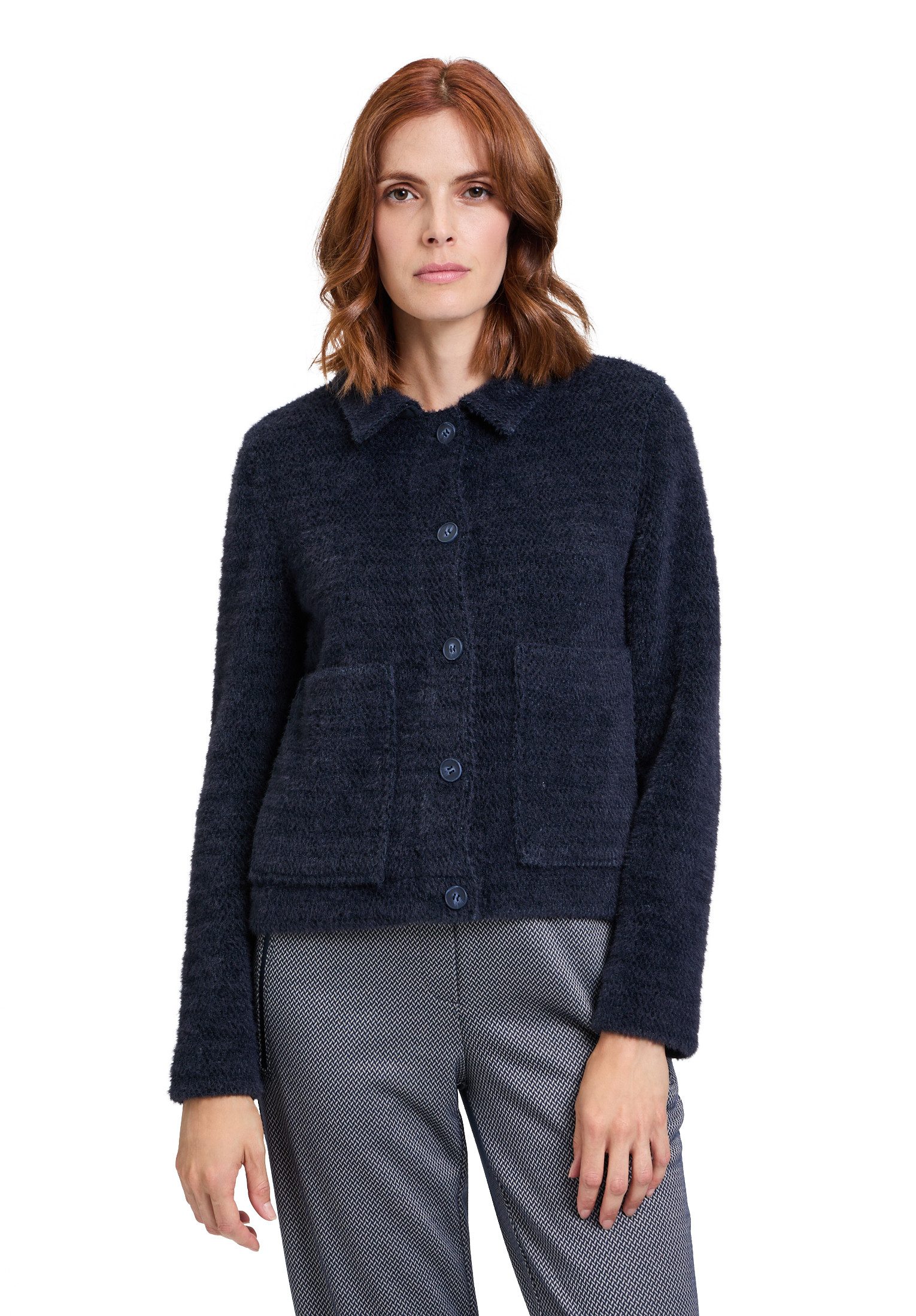 Canvasjacke Betty & Co Damen Casual-Jacke mit Kragen