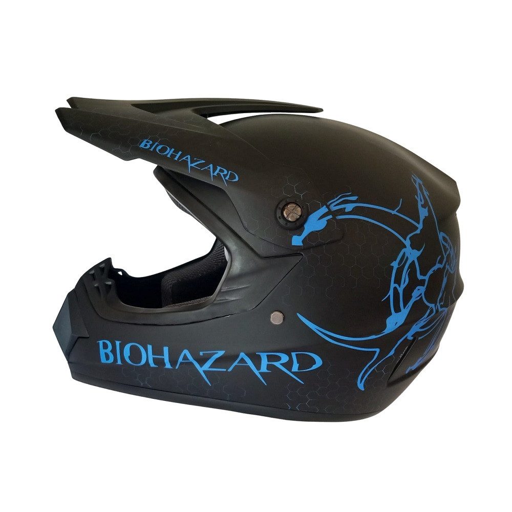 FunSport-Factory Motocrosshelm BioHazard Kinder Crosshelm Motocross Helm Kinder Motorradhelm Offroad