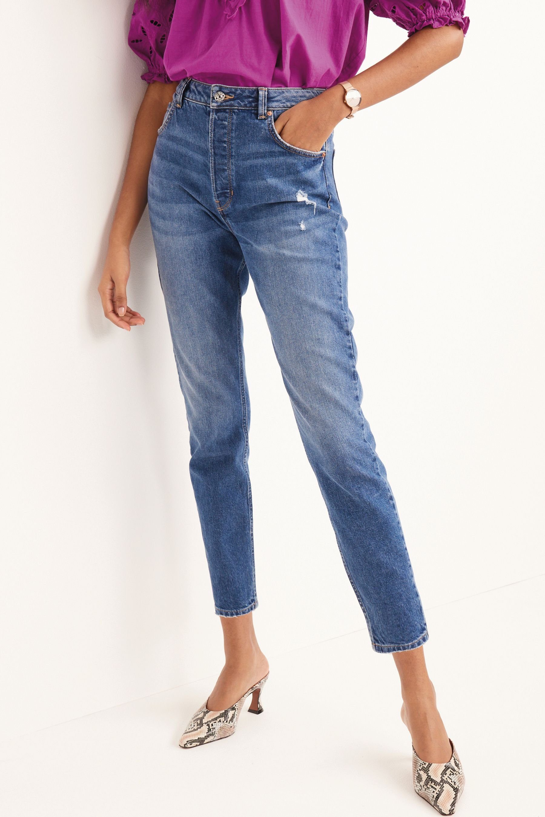 Next High-waist-Jeans Authentic Skinny-Jeans mit hoher Taille (1-tlg)