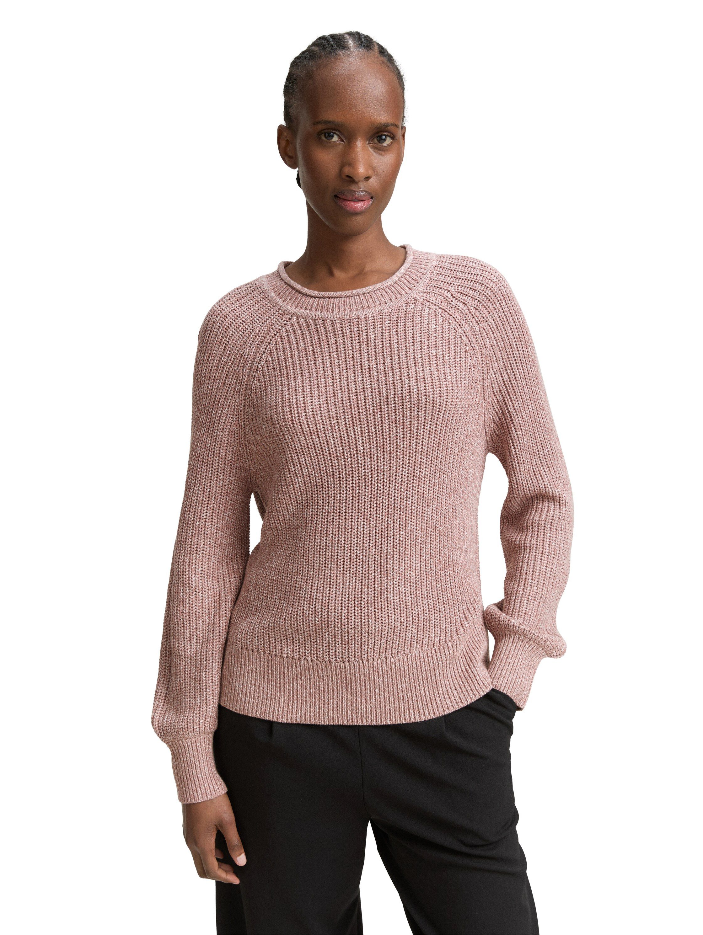 TOM TAILOR Denim Strickpullover mit Strick-Struktur günstig online kaufen