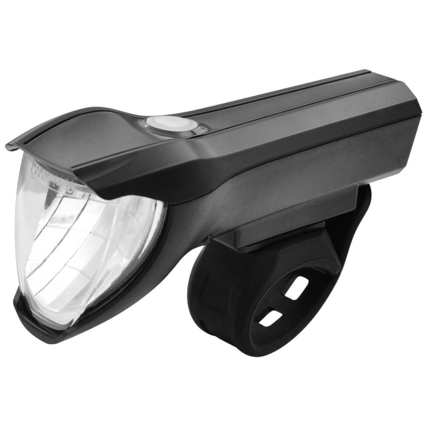FISCHER Fahrrad Fahrradbeleuchtung LED Fahrrad-Licht Set Akku Beleuchtung 50 Lux, Frontlampe 50 25 15 Lux 3 Stufen Rücklicht StVZO zugelassen Halter