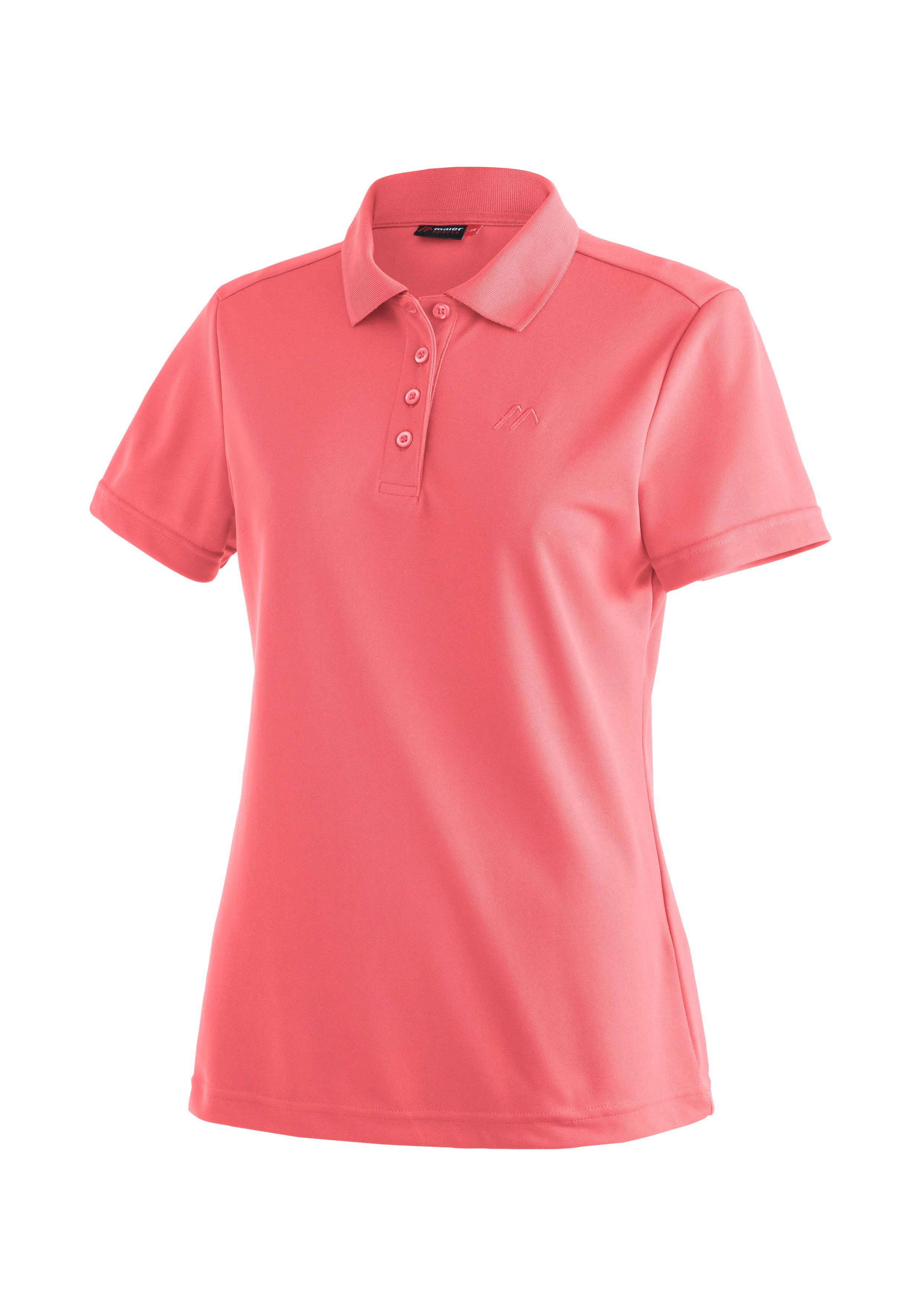 Maier Sports Poloshirt Ulrike Damen Polo kurzarm, leichtes Shirt, Funktionsshirt mit Kragen, Reg Fit