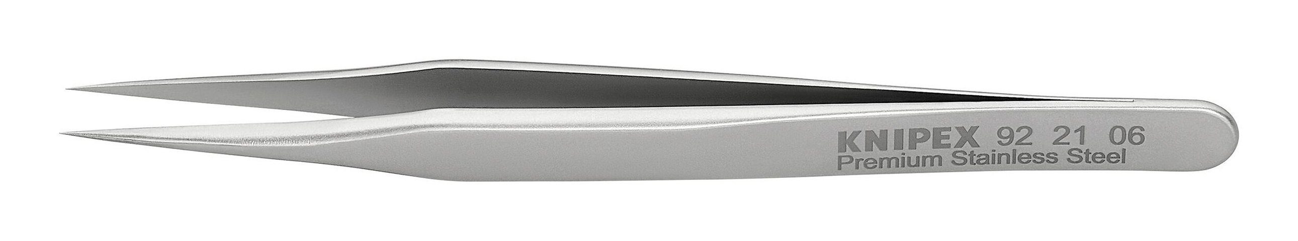 [Inländisches reguläres Produkt] Knipex Pinzette, Minipräzisionspinzette Edelstahl 21 92 06
