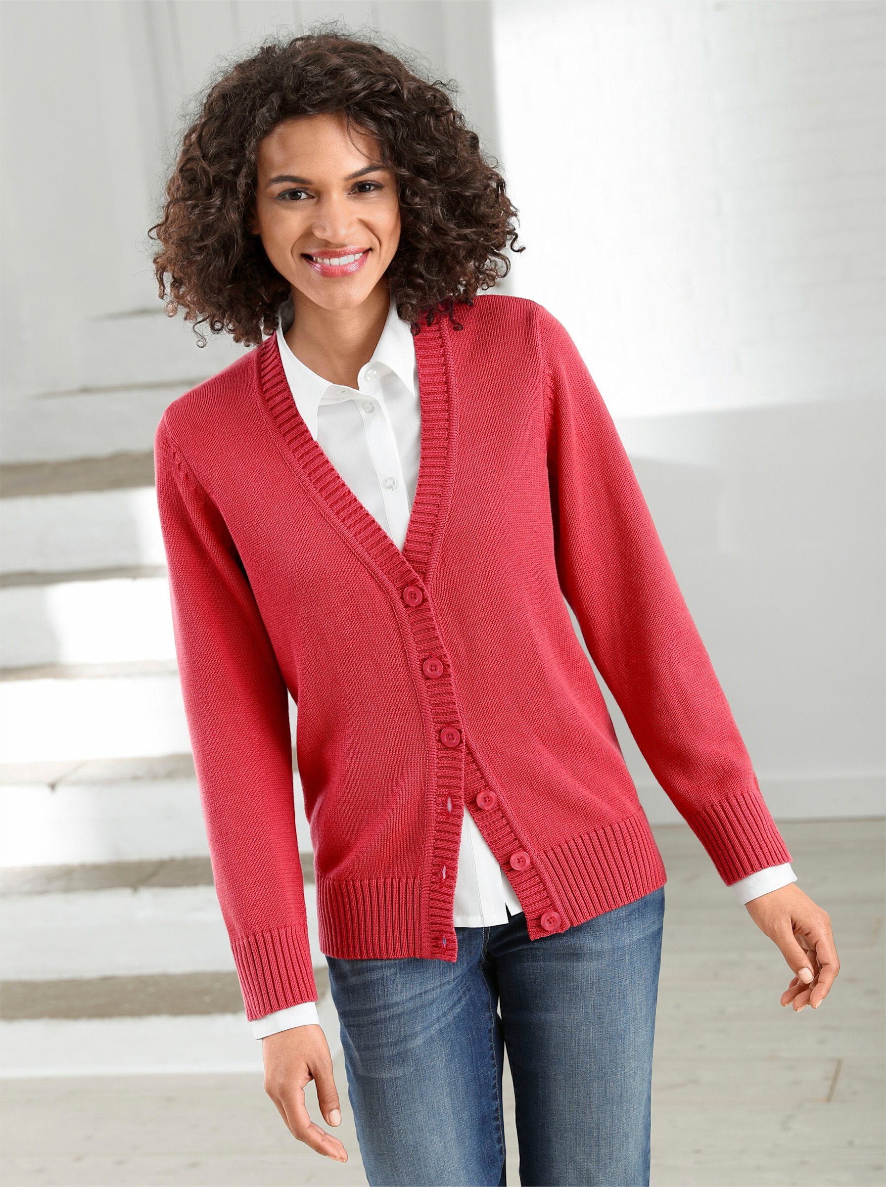 WITT WEIDEN Strickjacke korallenrot | Cardigans