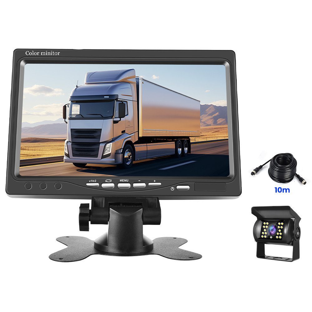 Rückfahrkamera-Set mit 7-Zoll-Monitor Fahrzeug18IR Nachtsicht Rückfahrkamera
