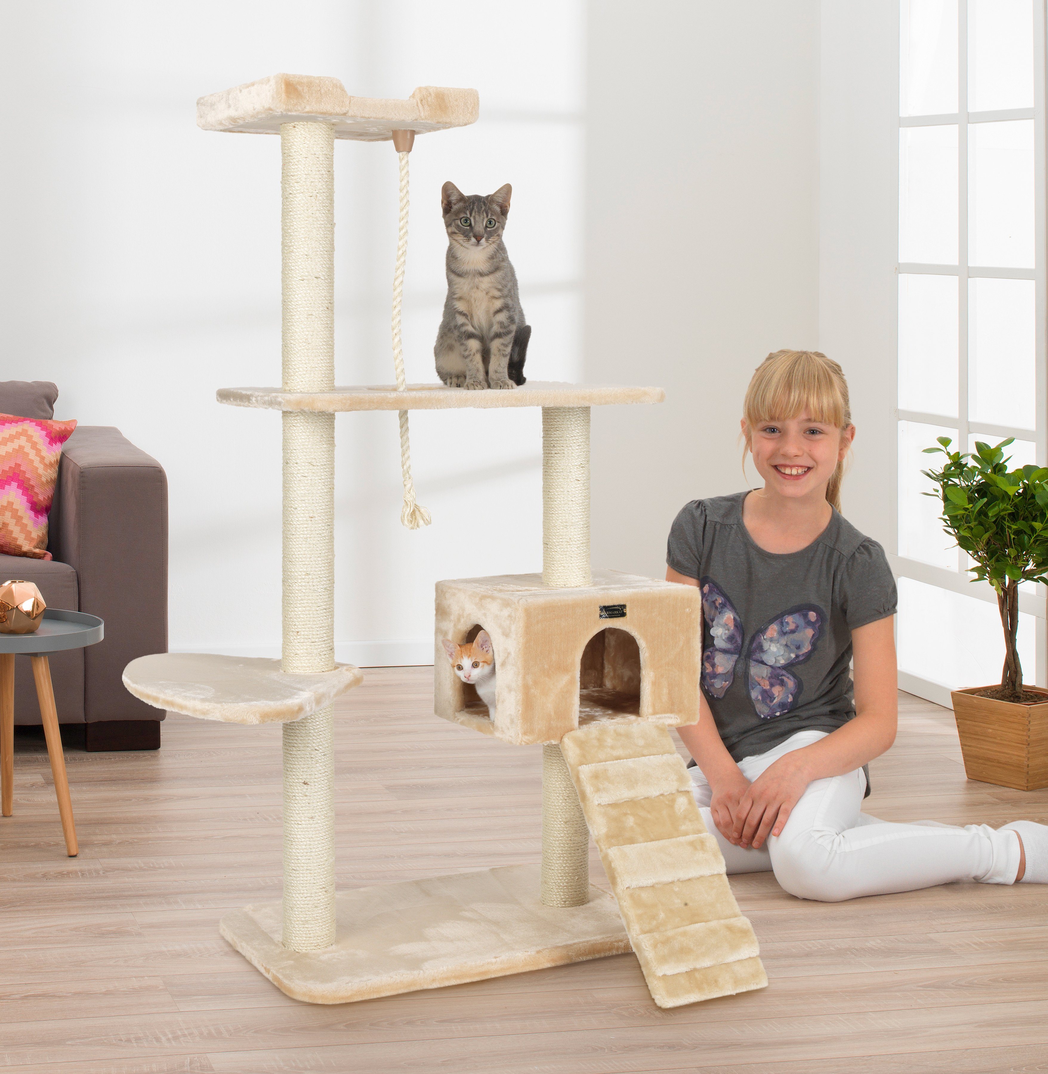 ARMARKAT Kratzbaum »Amy«, B/T/H: 89/51/168 cm, beige ARMARKAT Kratzbaum »Amy«, B/T/H: 89/51/168 cm, beige