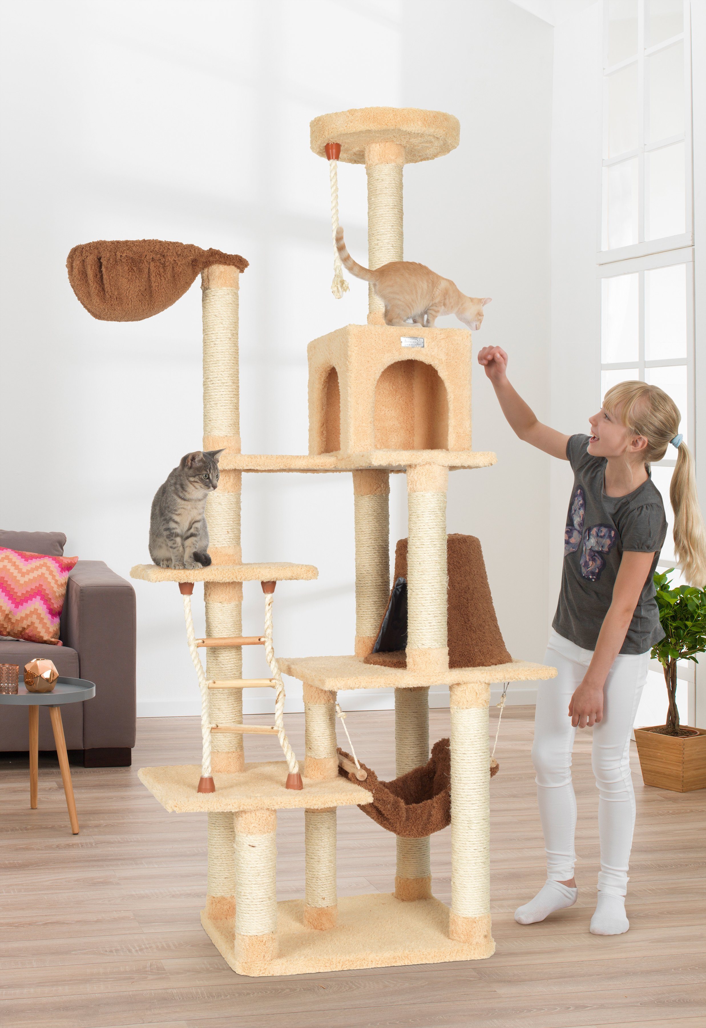 ARMARKAT Kratzbaum »Ben«, B/T/H: 65/50/198 cm, braun/beige ARMARKAT Kratzbaum »Ben«, B/T/H: 65/50/198 cm, braun/beige