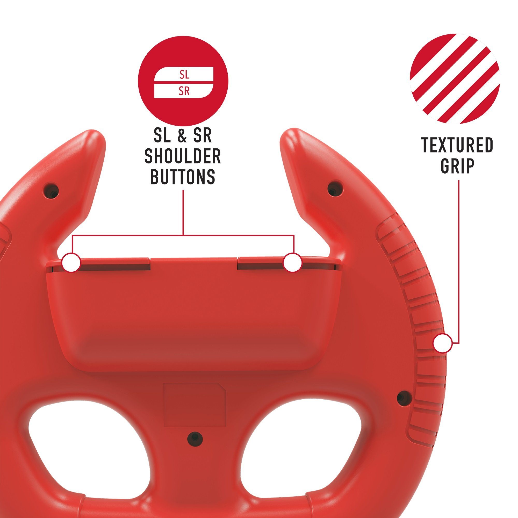 Joy-Con Switch rot Doppelpack Wheel Racing Stealth - Gaming-Lenkrad Lenkrad