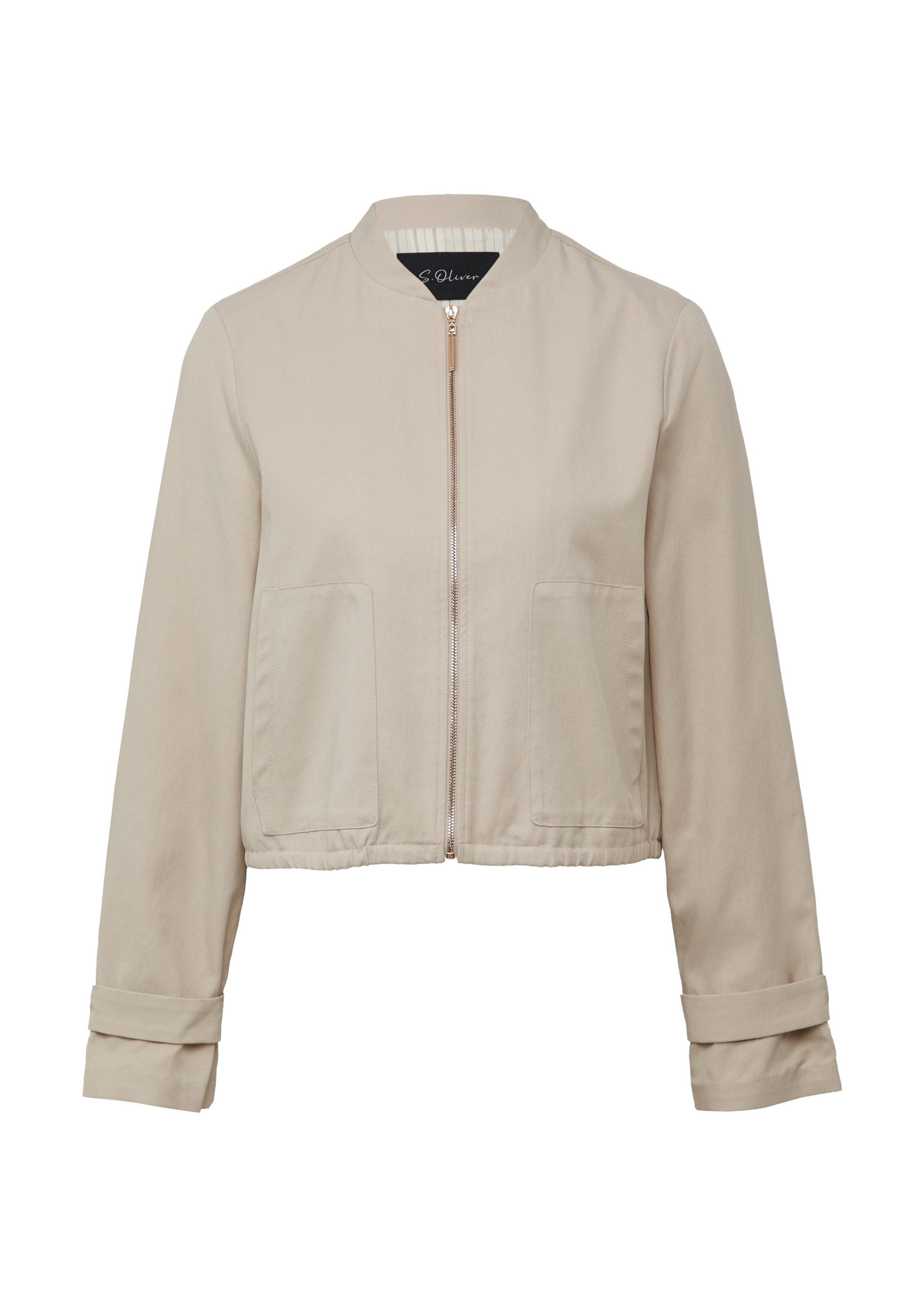 s.Oliver Funktionsjacke Indoor-Jacke Kurzer Blouson im Relaxed Fit mit Futt günstig online kaufen