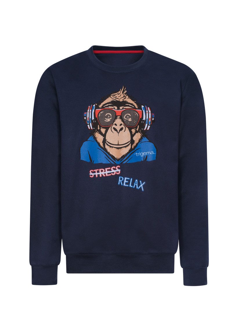 Trigema Sweatshirt TRIGEMA Sweatshirt mit lässigem günstig online kaufen