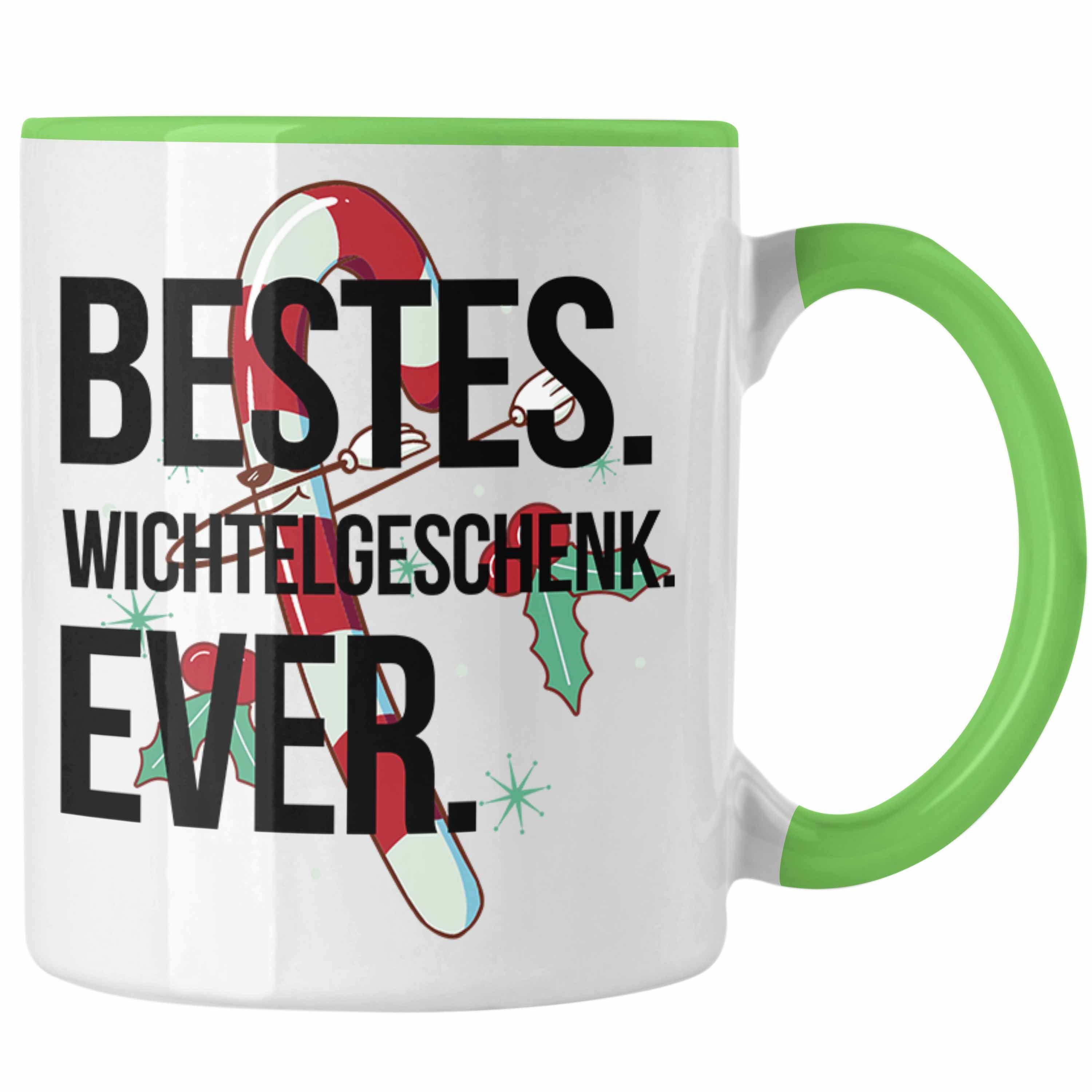 Trendation Tasse Schrott-Wichtelgeschenk für Frauen Kollegen Geschenk Wichteln Weihnach Grün