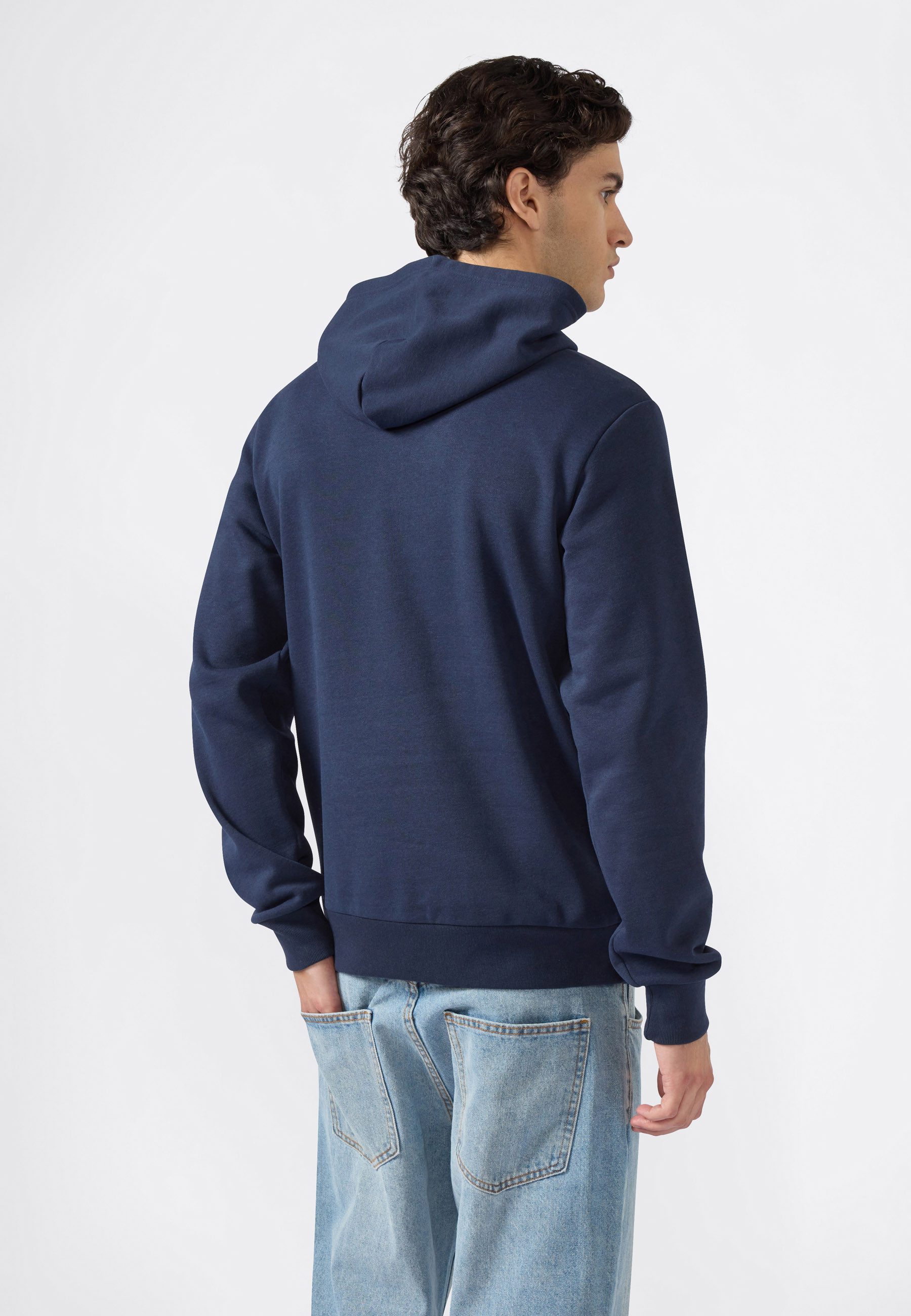 Champion Kapuzensweatshirt BASICS Fleece Hoodie Large Logo Kapuzensweatshirt, Langarm, aus Baumwolle und Polyester