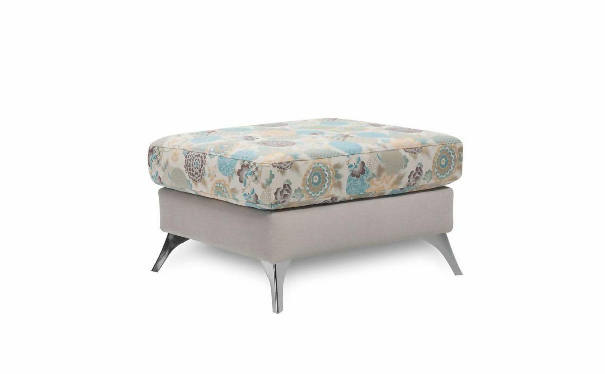 JVmoebel Hocker Bunter XXL Club Fußhocker Lounge Hocker mane Pufa Leder (Hocker), Made in Europe