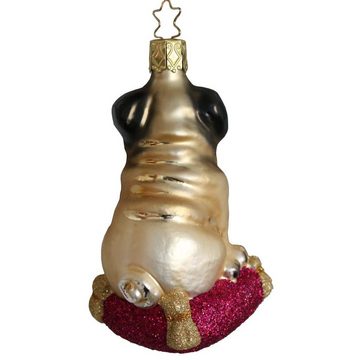 INGE-GLAS® Christbaumschmuck INGE-GLAS® Weihnachts-Hänger Fideler Mops, IG-1-072-12 (1-tlg)