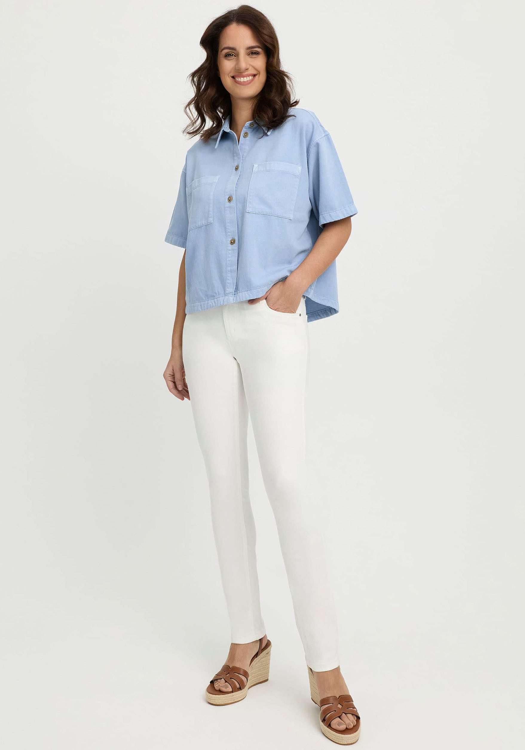 wonderjeans Slim-fit-Jeans Klassischer gerader Schnitt günstig online kaufen