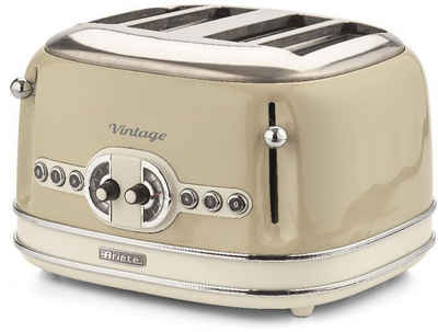 Ariete Toaster Vintage, 4 kurze Schlitze, für 4 Scheiben, 1600 W