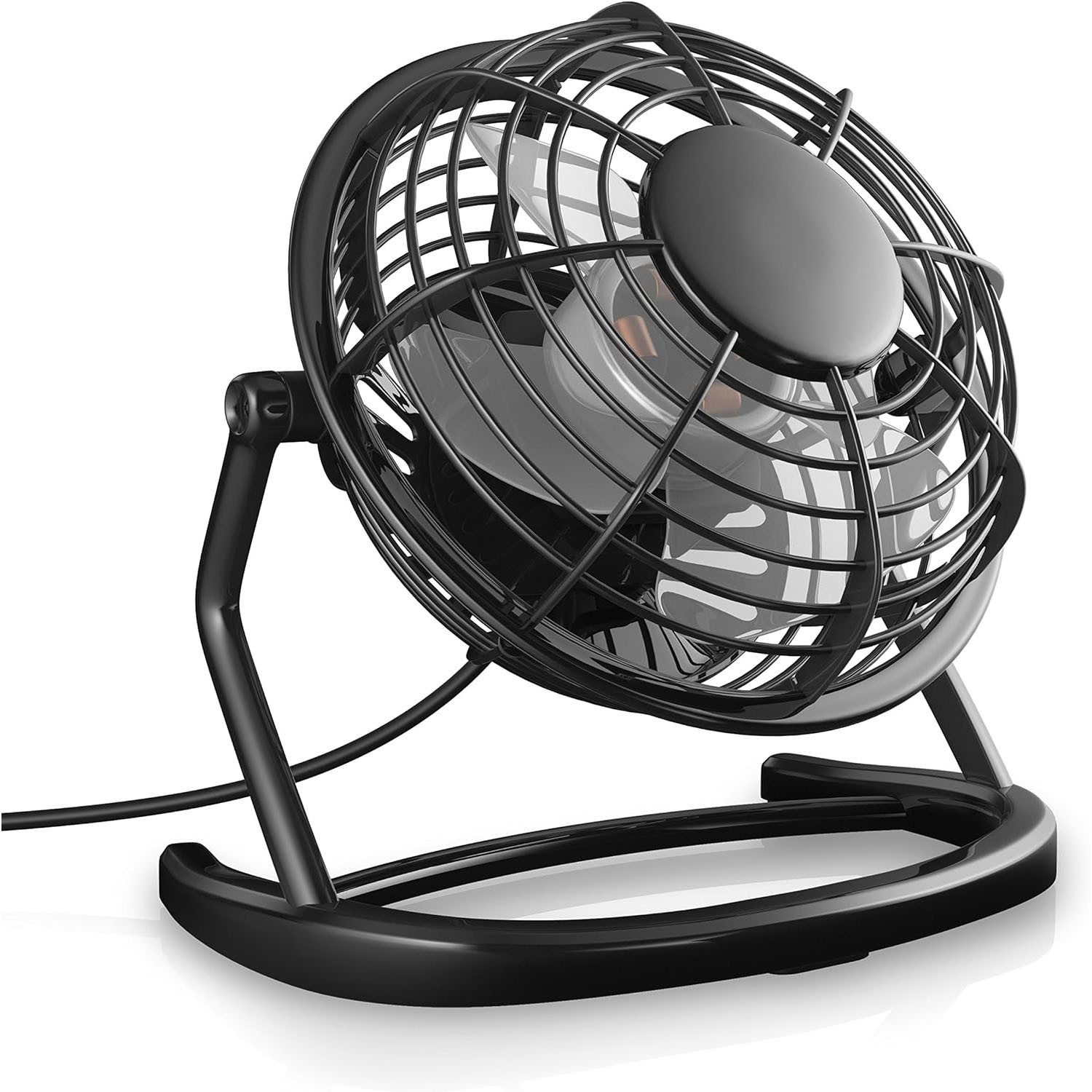 Tischventilator USB Mini Ventilator Fan Tragbarer Lüfter klein Ein/Ausschalter 4 Zoll