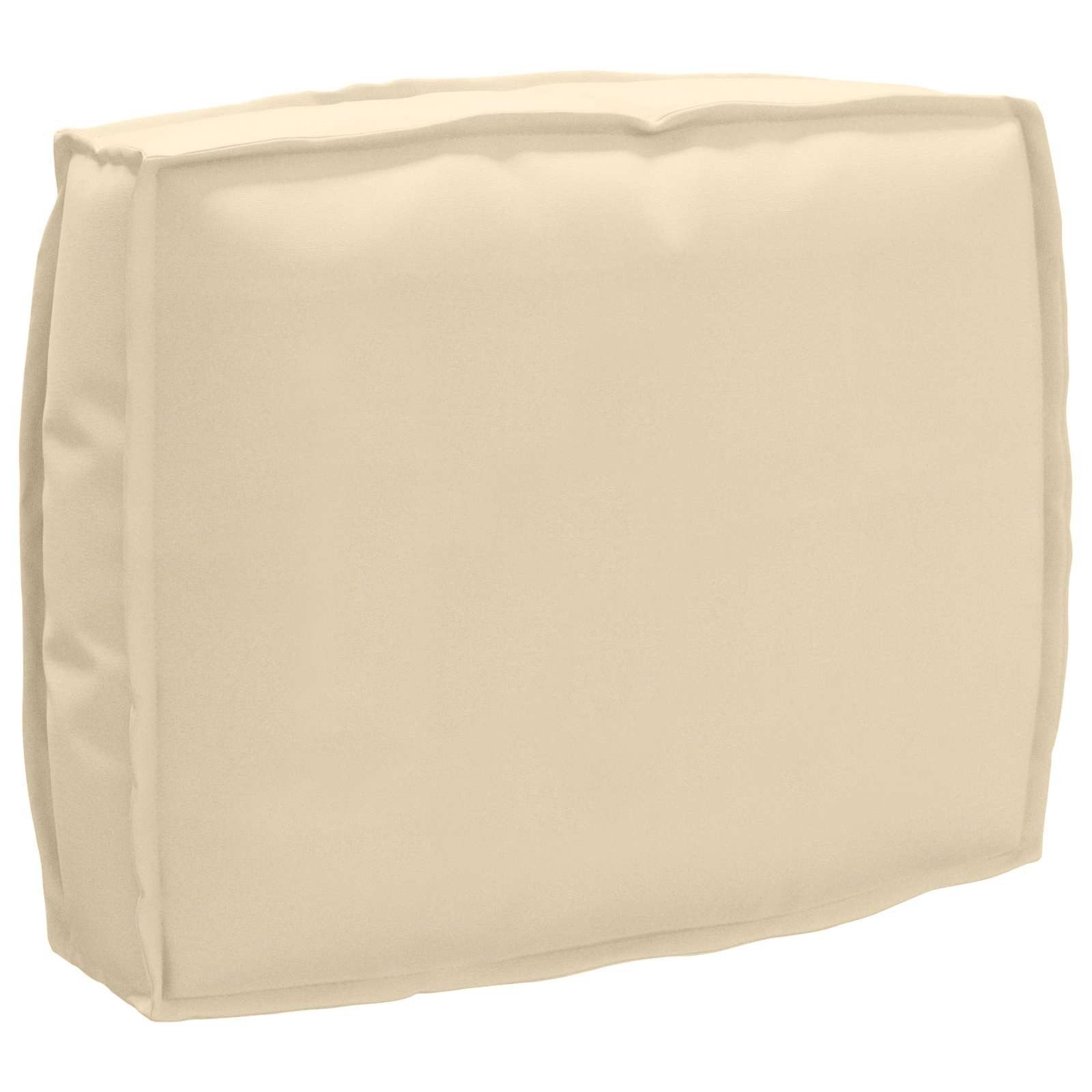 vidaXL Sitzauflage Kissen Beige 50 x 40 x 12 cm Oxford-Stoff, (1 St)