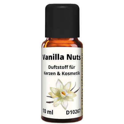 DistrEbution Duftöl Vanilla Nuts Duftstoff für Kerzen & Kosmetik 10ml, Duft für Kerzen und Kosmetik