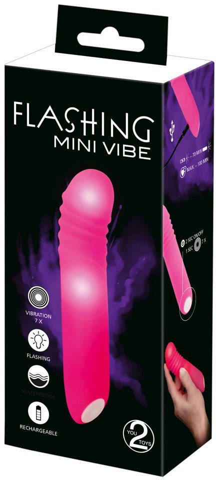 Mini-Vibrator You2Toys Flashing Cutie pink