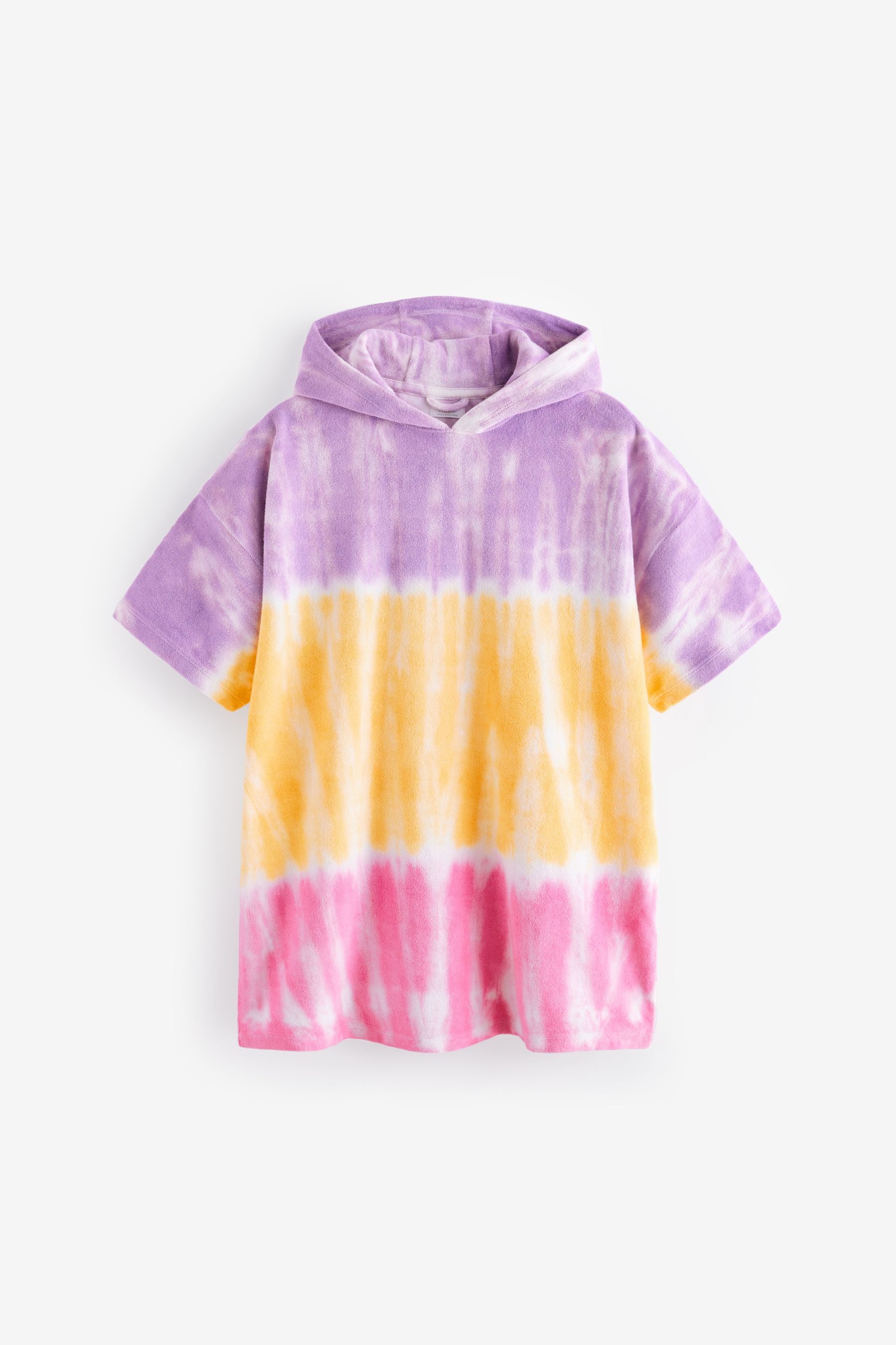Badeponcho Frottee-Poncho mit Batikmuster