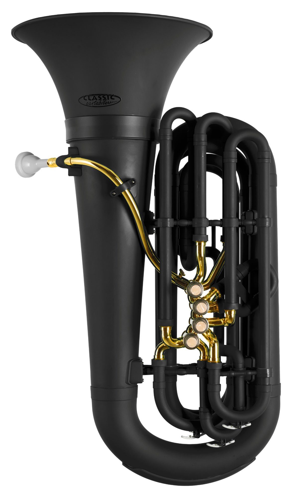 Classic Cantabile Tuba MardiBrass Kunststoff Bb Tuba, Set, Gigbag und Mundstück, Mundrohr und Maschine aus Messing