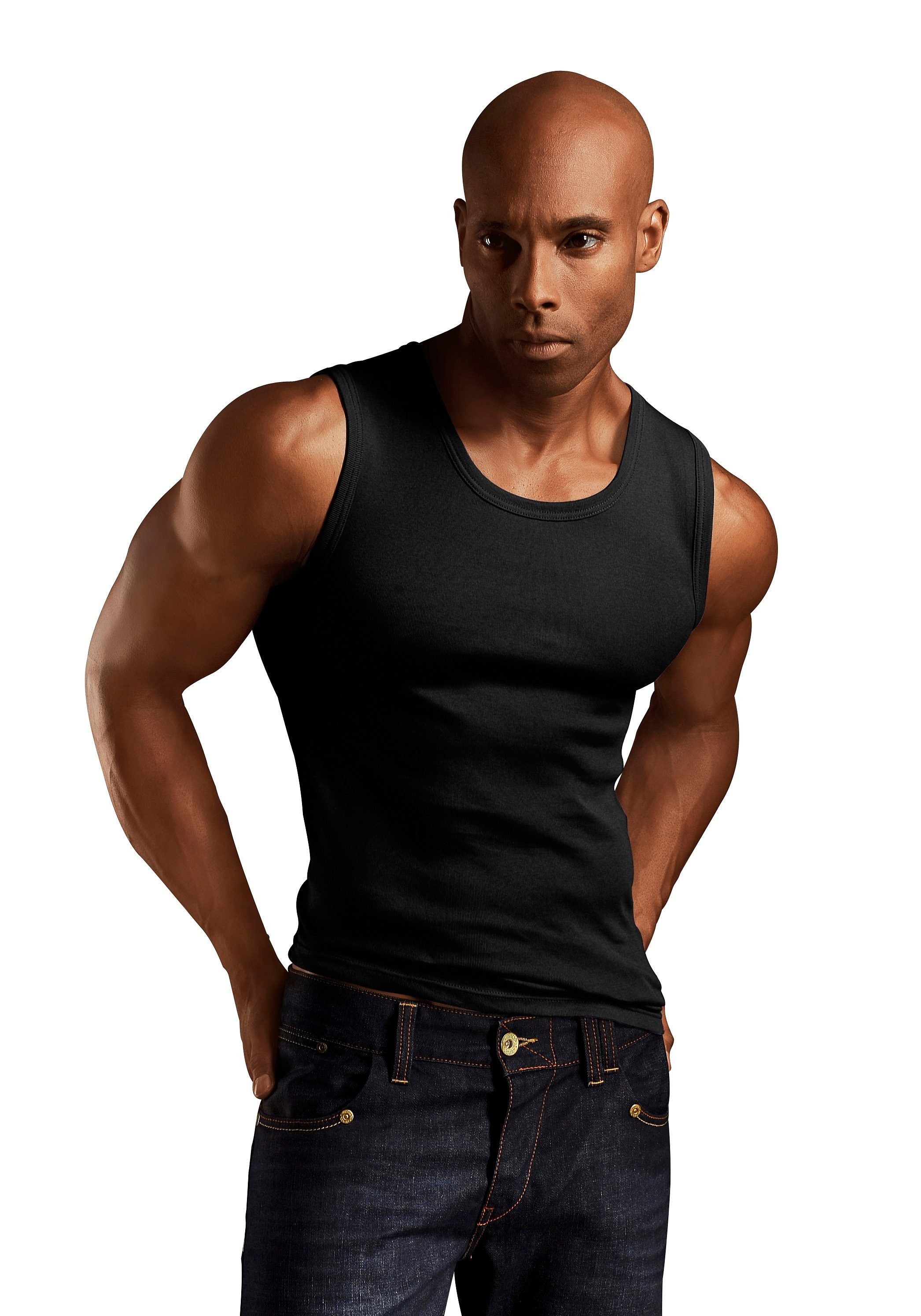 H.I.S Muscleshirt (Packung, 3-tlg) aus weicher Feinripp-Qualität