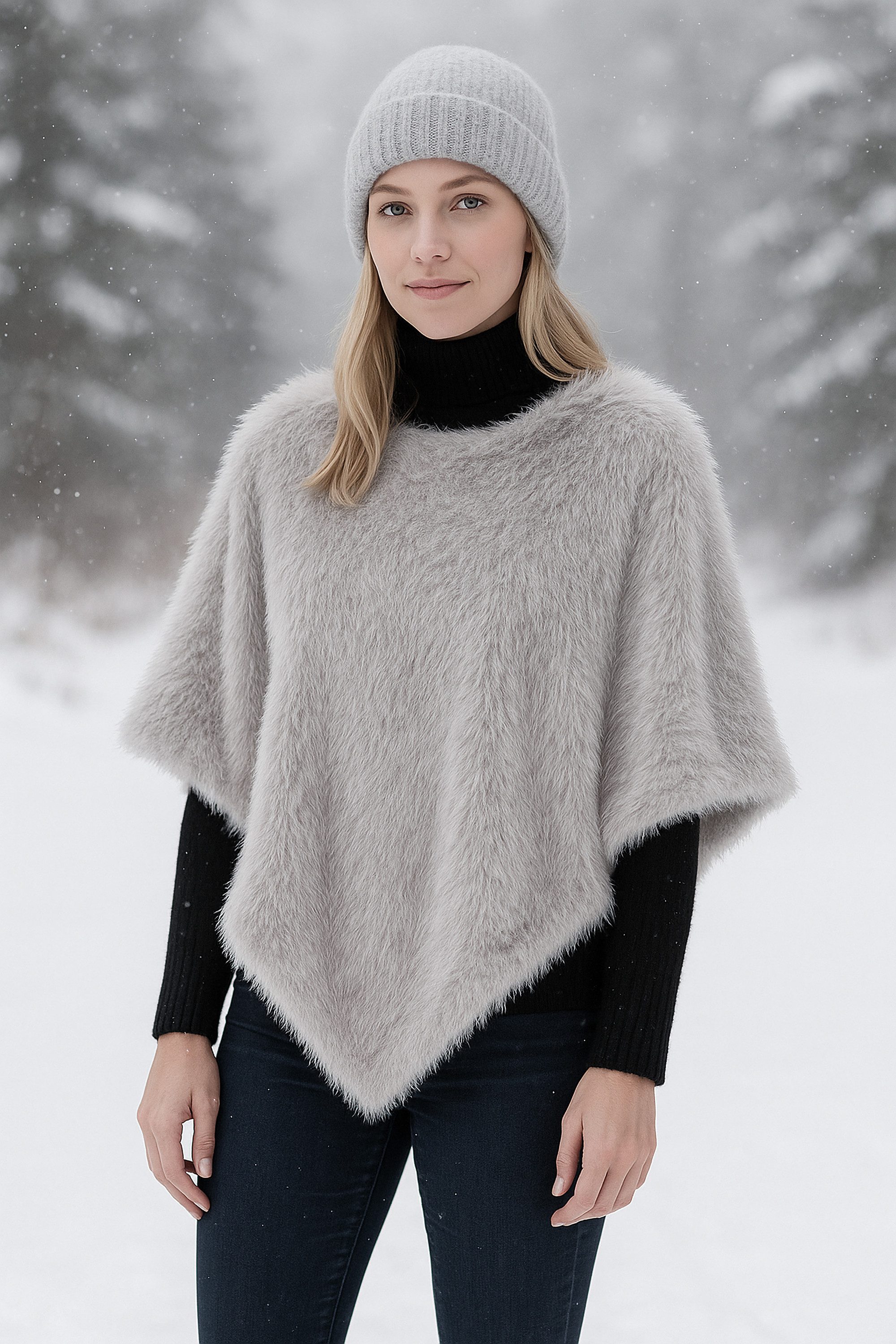 COLLEZIONE ALESSANDRO XXL-Schal London, (1-St), aus luxuriösem Kunstfell mit tollem Futter