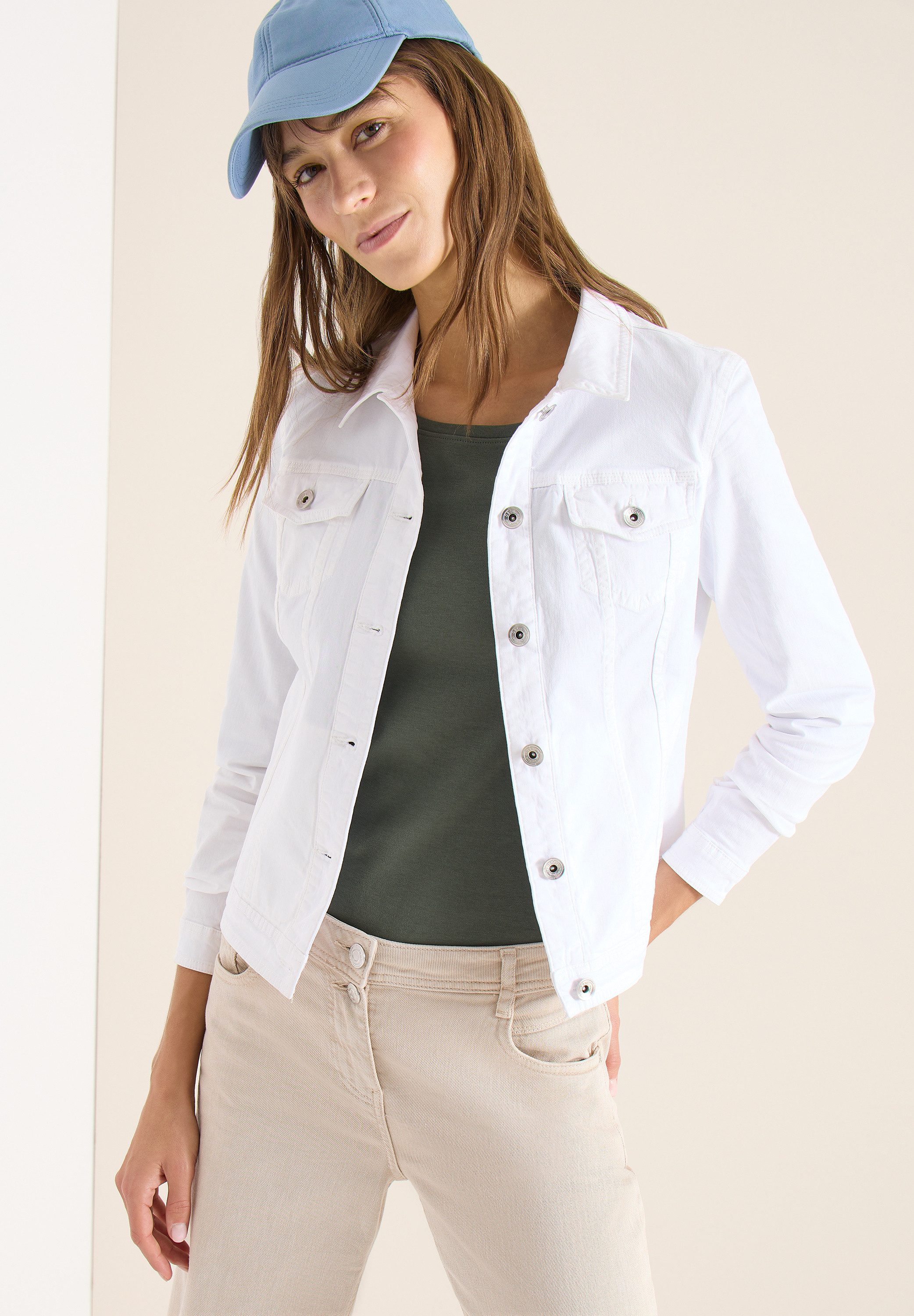 CECIL Jeansjacke mit Brust Taschen