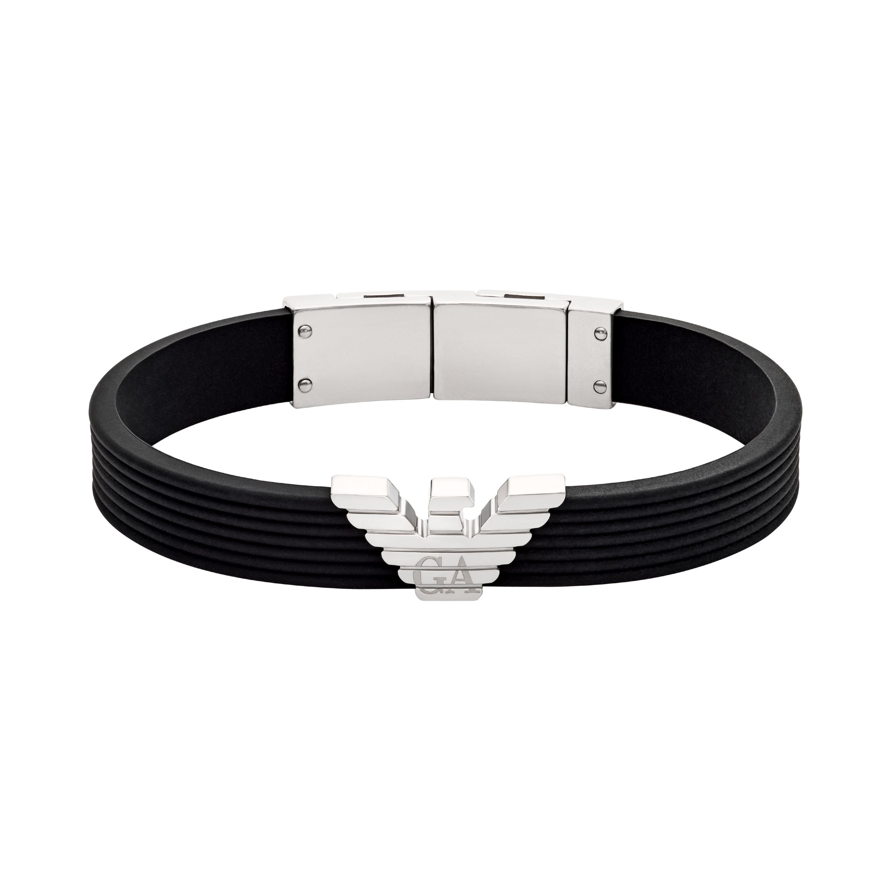 Emporio Armani Armband Schmuck Geschenk Edelstahl Silikon Armschmuck günstig online kaufen