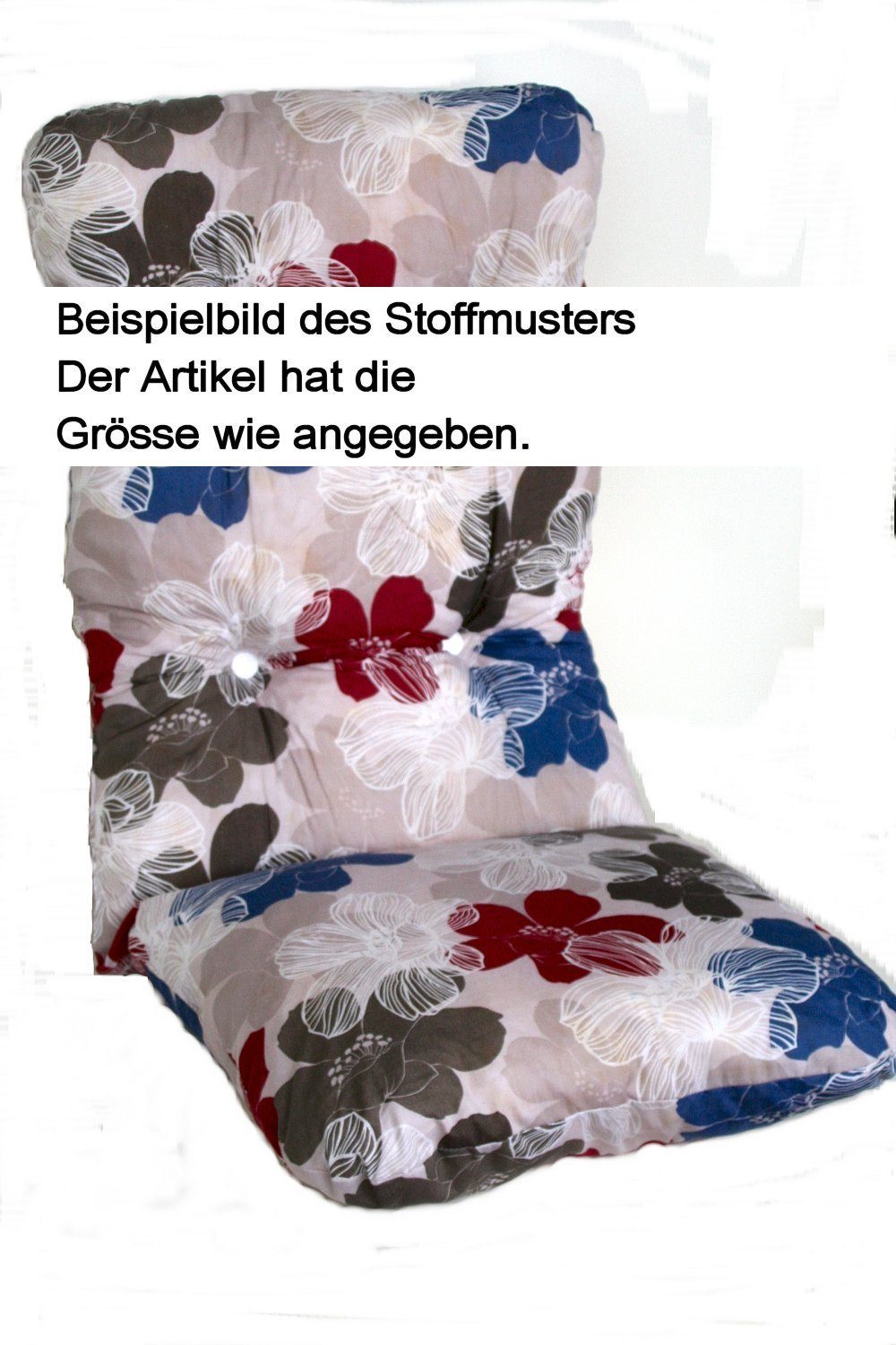 Kühnemuth Hockerauflage Auflage Polsterauflage fuer Hocker 50x50 cm Design 100