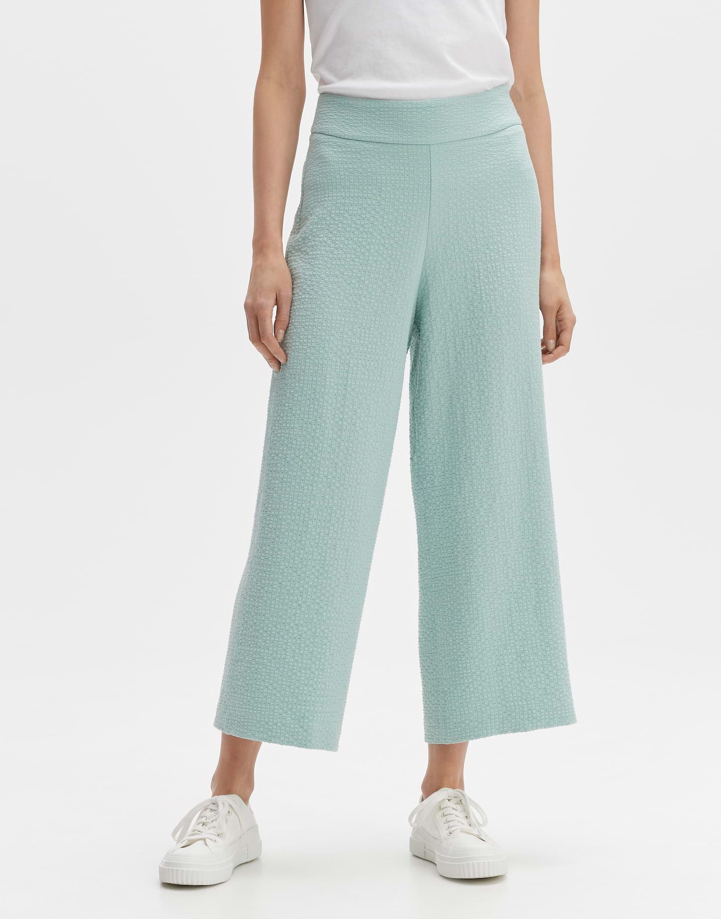 OPUS Culotte Misha breeze lockere Passform Seersucker