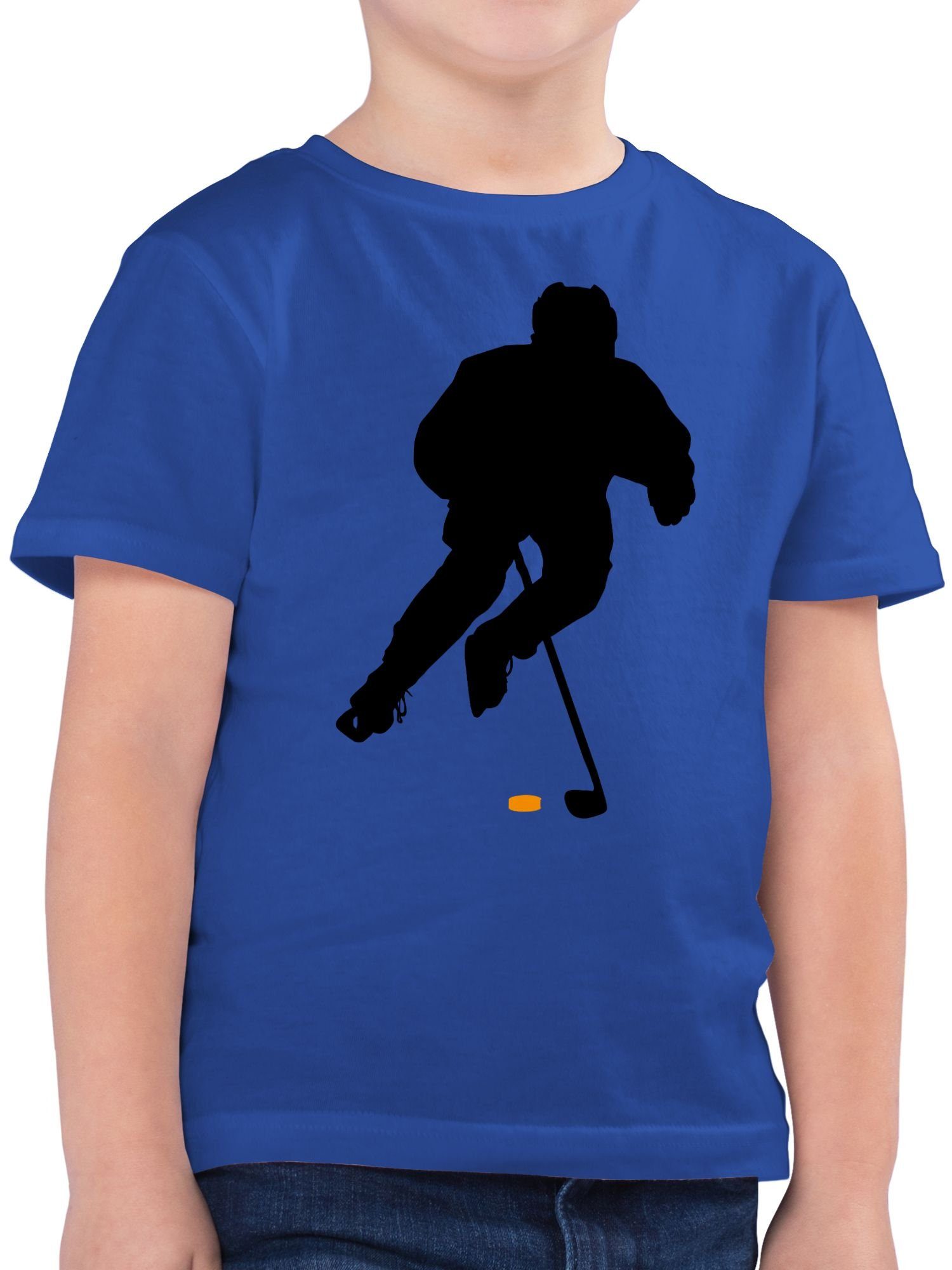 Royalblau Spieler Kinder Kleidung Sport Eishockey 1 T-Shirt Shirtracer