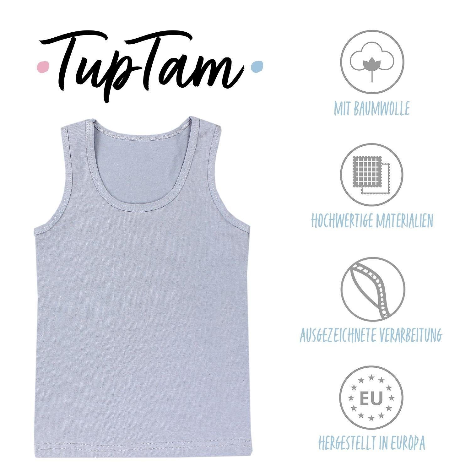 TupTam Unterhemd TupTam Kinder Jungen Unterhemd Ärmellos Tanktop 5er Pack – Bild 2 von 5