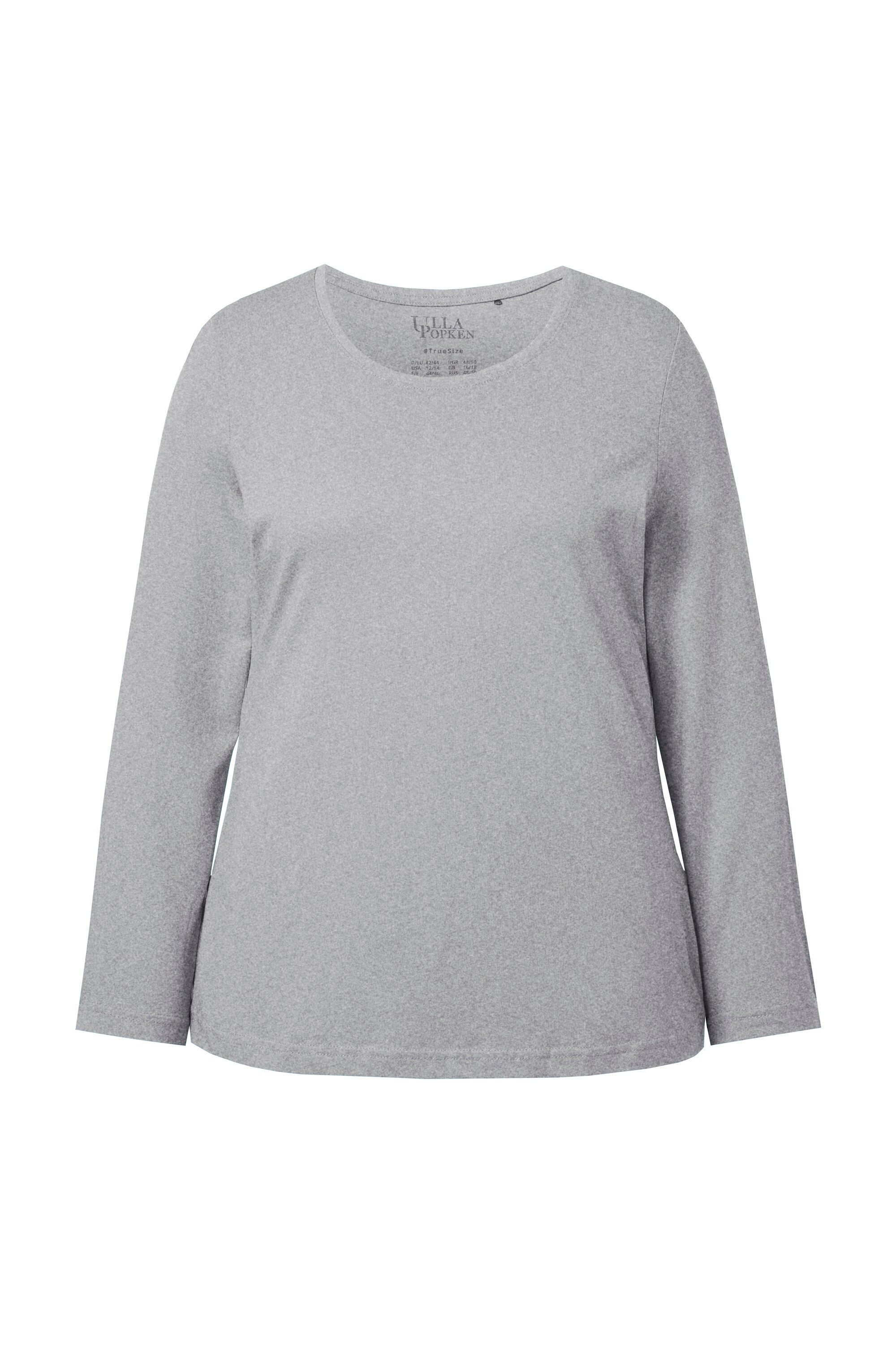 Ulla Popken T-Shirt Shirt Slim Rundhalsausschnitt günstig online kaufen