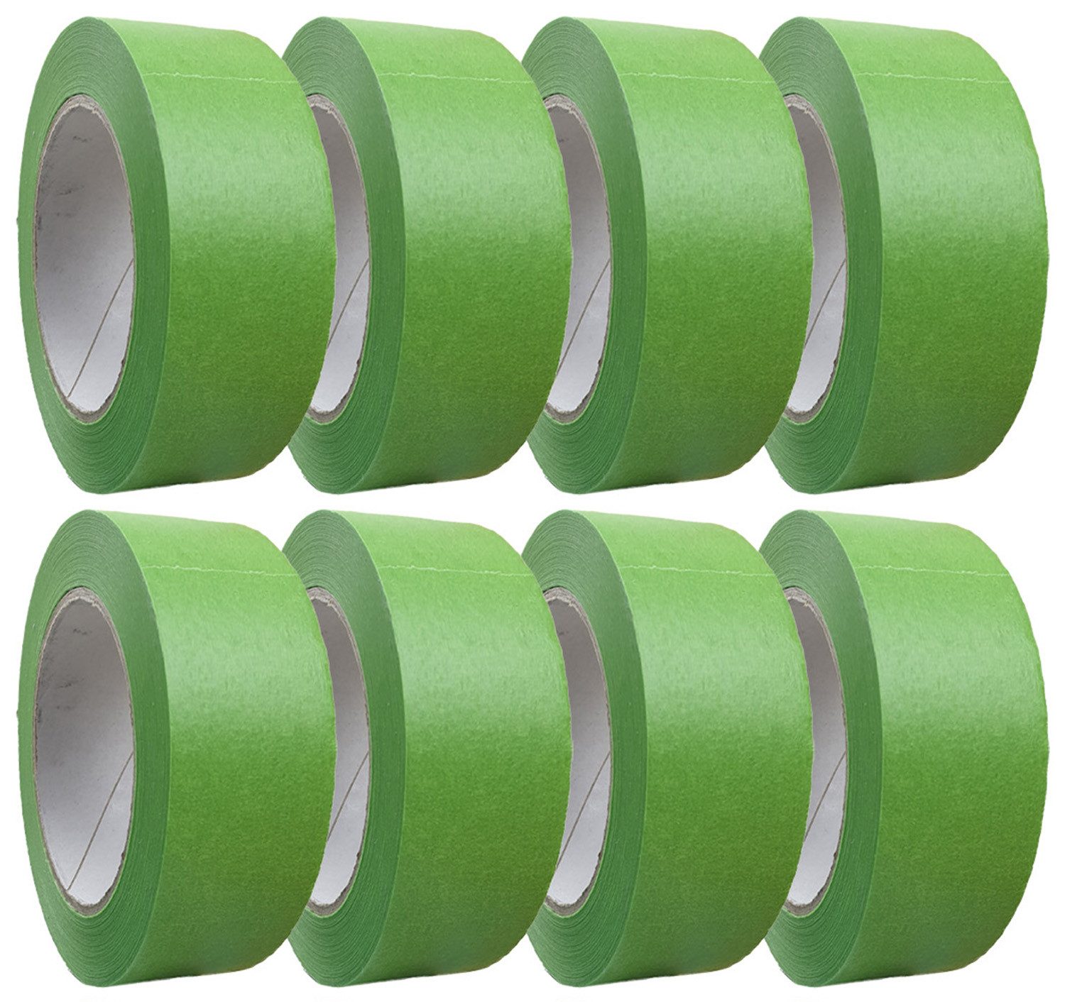 Kreppband 8 Rollen Profi+ Feinkreppband grün 38mm x 50m