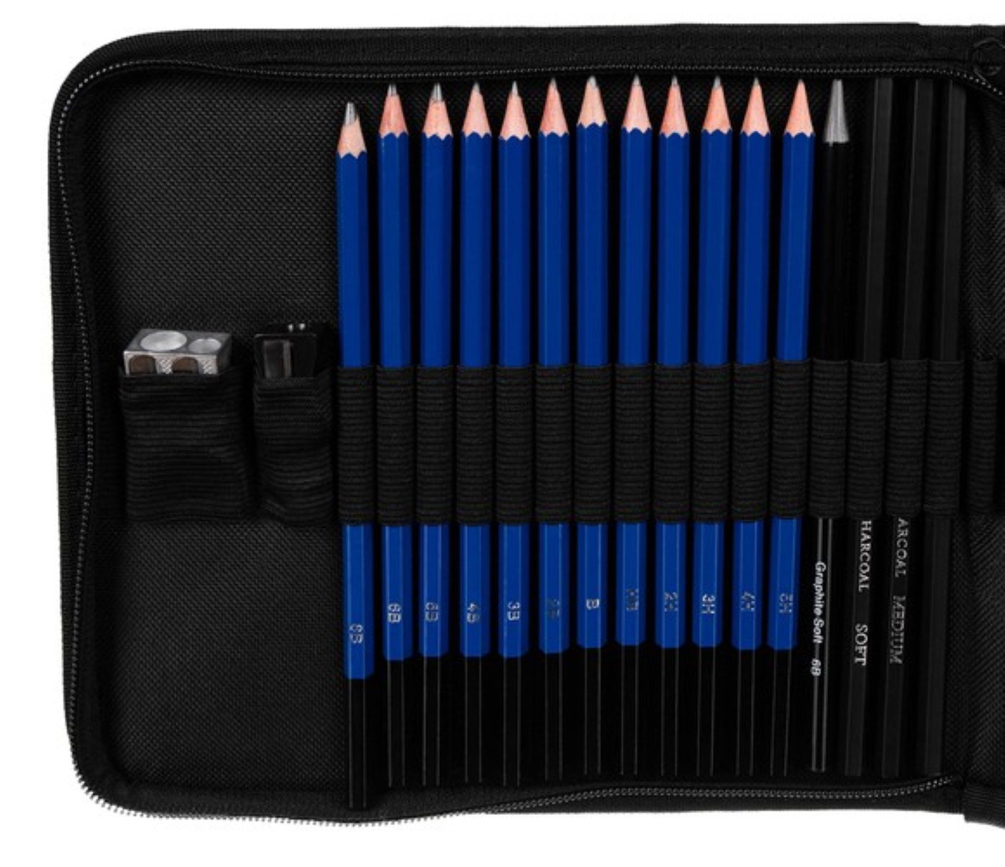 MAALEO Druckbleistift Professionelles Skizzenset mit umfassenden Elementen, (Skizzen-Set, 32-tlg., 32-tlg. Skizzen-Set), Vielseitiges Set für kreative Projekte  – Bild 4 von 5