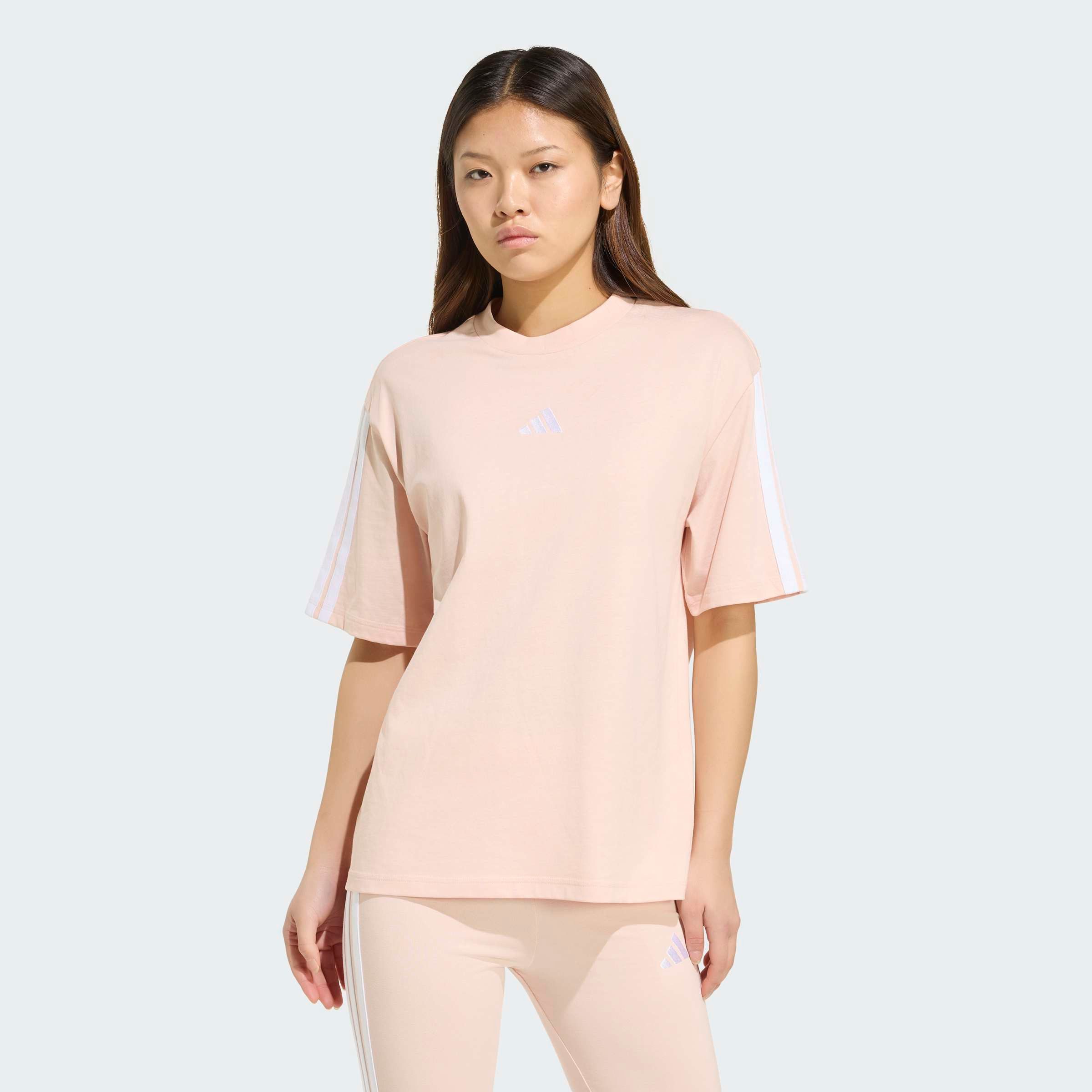 adidas Sportswear T-Shirt ESSENTIALS 3-STREIFEN BOYFRIEND lockere Passform, günstig online kaufen
