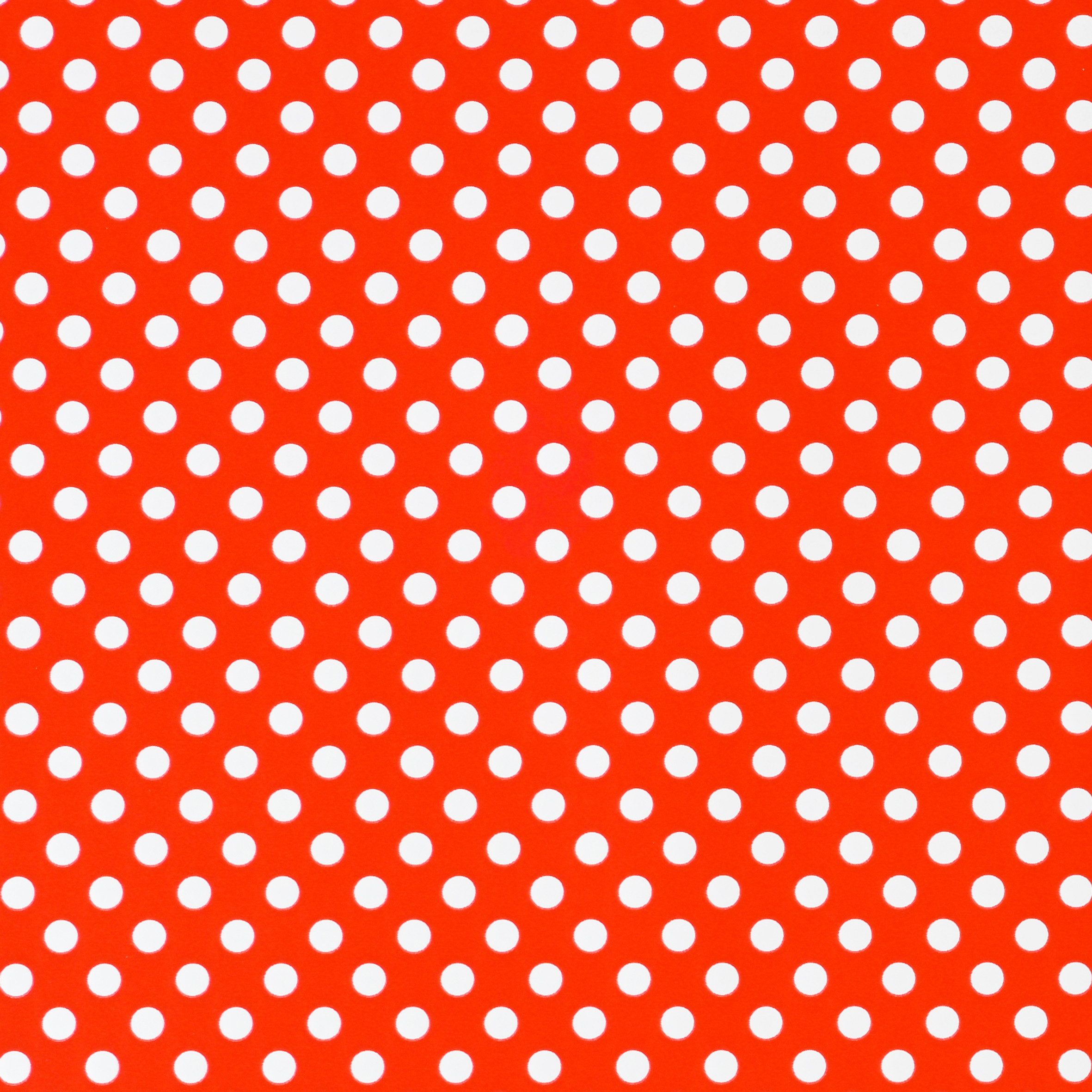 Star Geschenkpapier, Geschenkpapier mit Punkten Muster 70cm x 2m Rolle Rot / Weiß