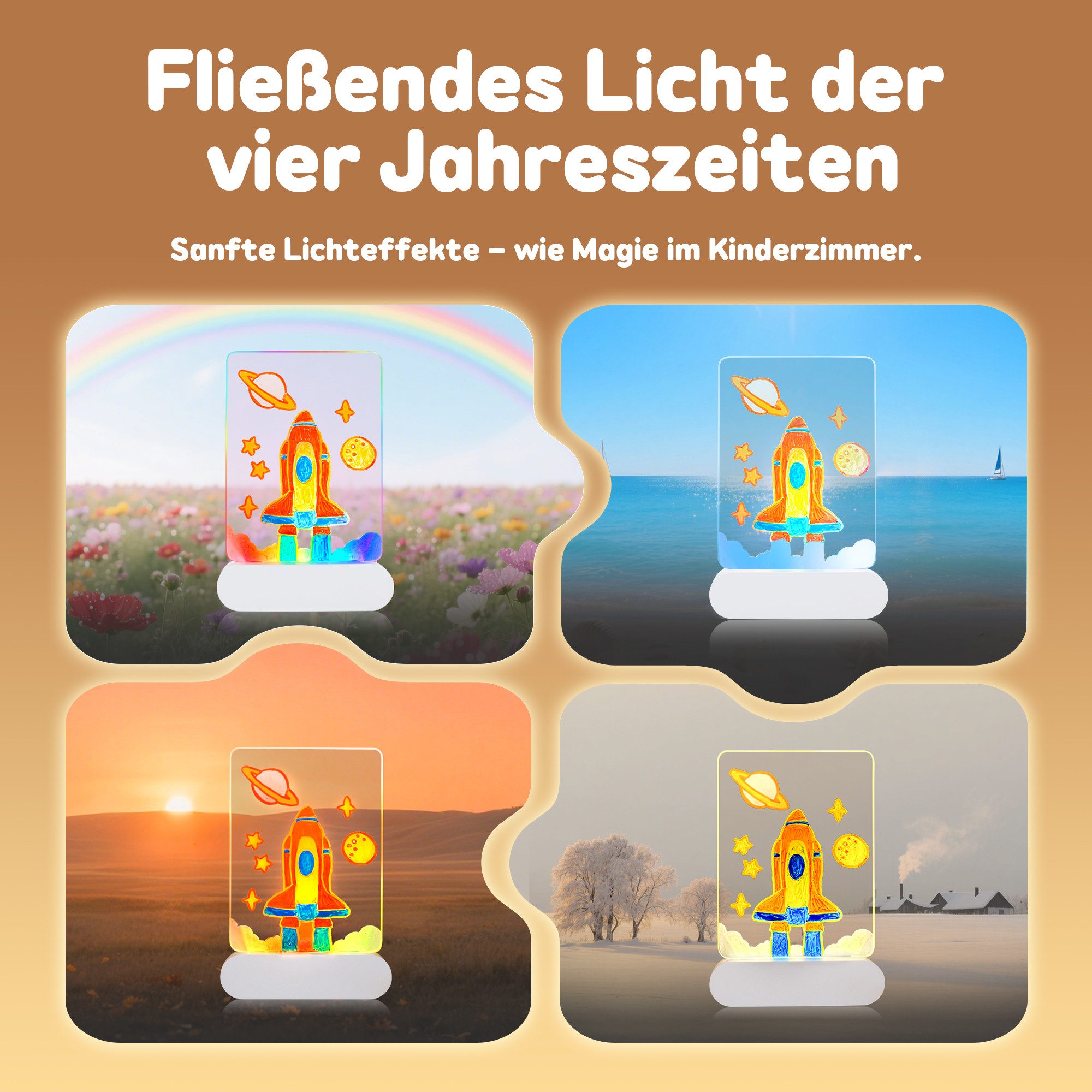 Fanttik Zaubertafel LED Zeichenbrett für Kinder, Wiederaufladbare Doodle Gl günstig online kaufen