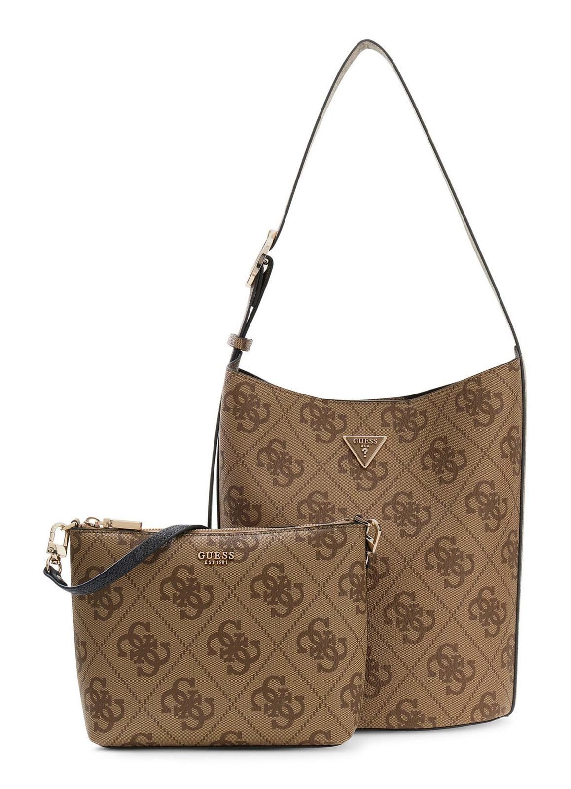 Guess Schultertasche Bucket Bag (Set, 2-tlg)