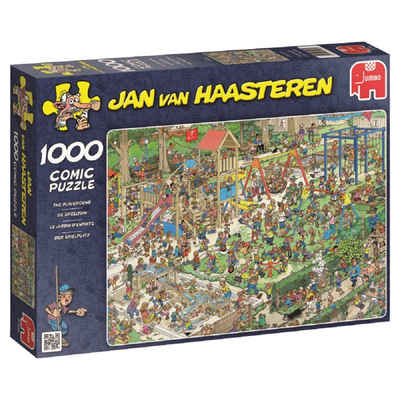 Jumbo Spiele Puzzle 01599 Jan van Haasteren Der Spielplatz, 1000 Puzzleteile
