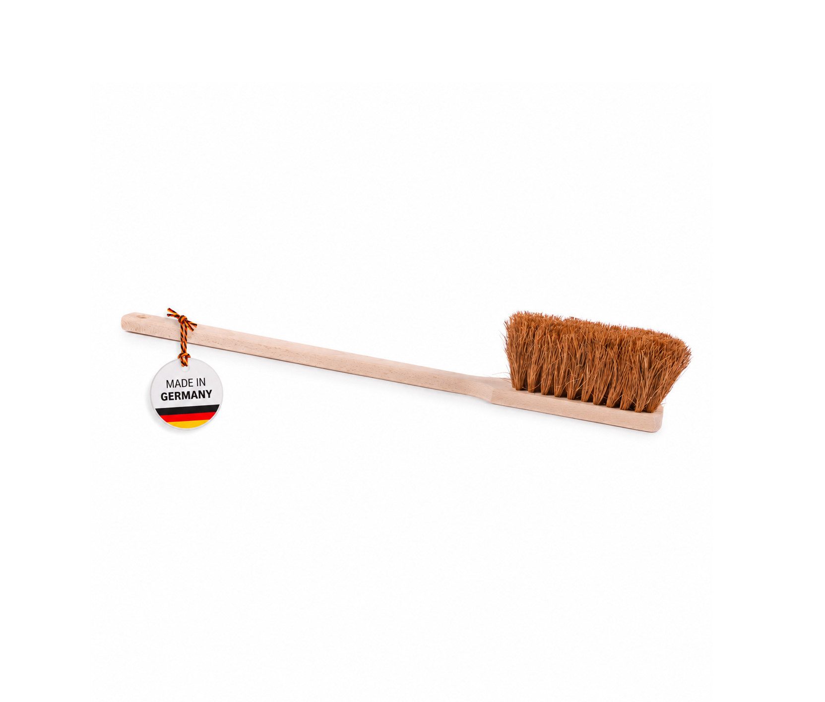 BawiTec Kehrgarnitur Handfeger 60cm Lang XXL Handbesen Langstiel Sicherheitshandfeger, Langstiel