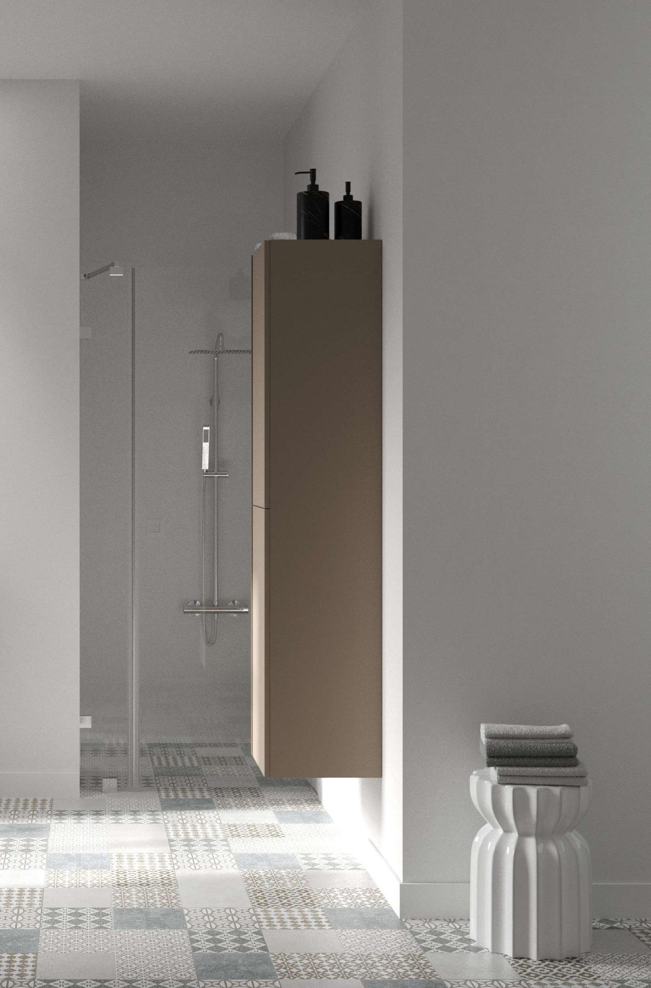 welltime Hochschrank Cosmos mit Soft-Close Funktion, Breite 35 cm, Höhe 160 cm, FSC®