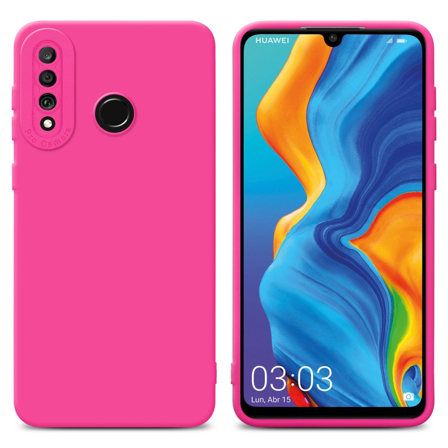 Cadorabo Handyhülle für Huawei P30 LITE Hülle Huawei P30 LITE, Hülle Schutzhülle TPU Silikon Case Cover
